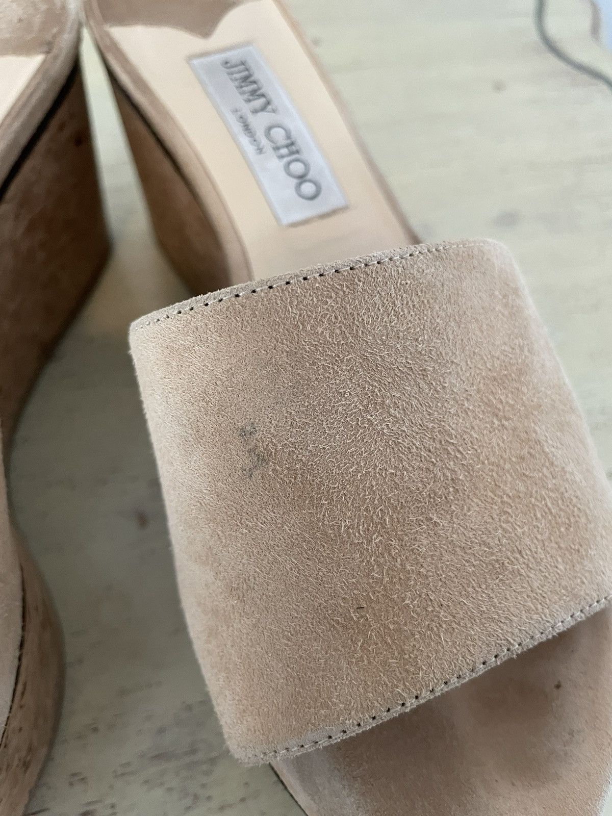 Jimmy Choo Deedee 80 Platform Slides Size US 7 / IT 37 - 2 Thumbnail