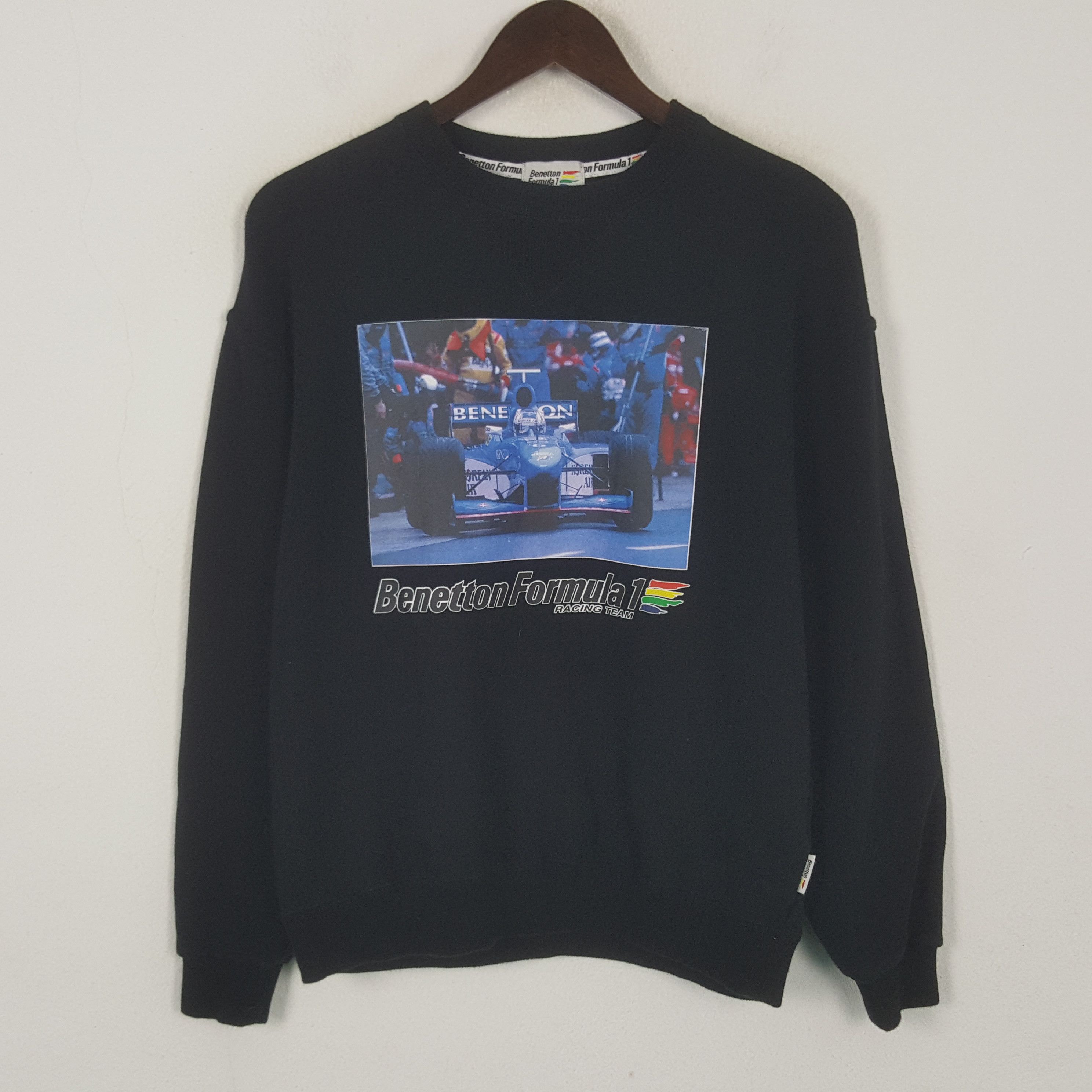 Benetton Vintage Benetton Formula1 Racing Sweatshirt Size US M / EU 48-50 / 2 - 1 Thumbnail