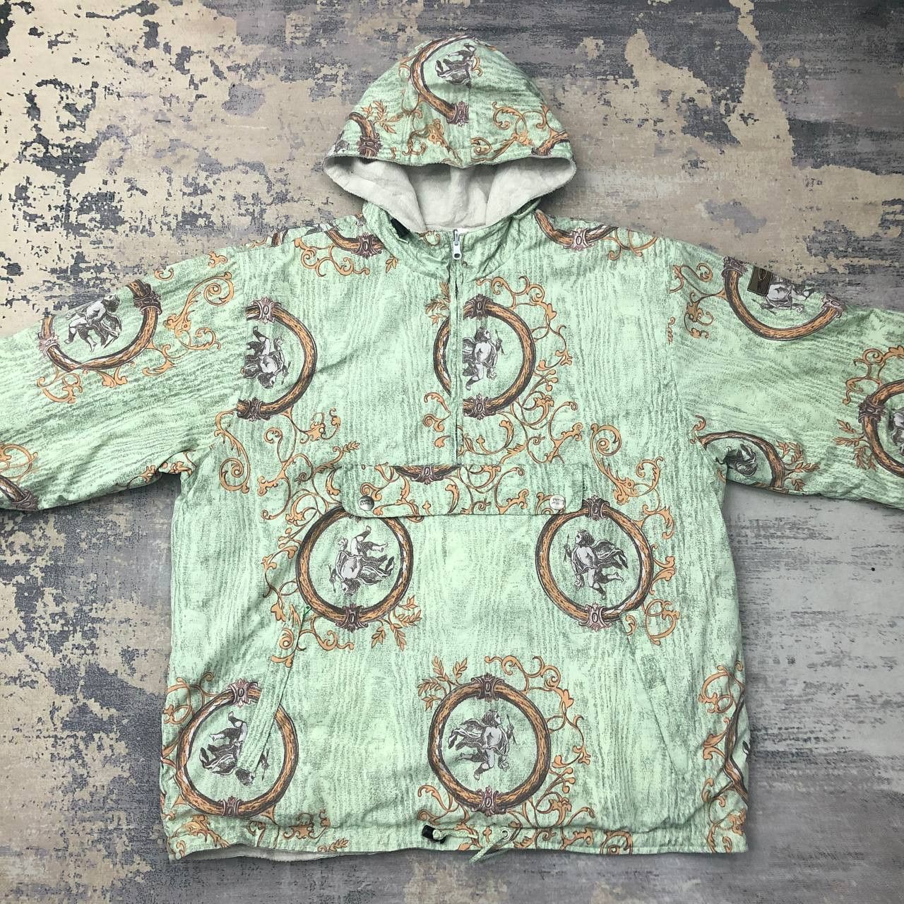 Japanese Brand Y661 SUNSHINE REVERSIBLE PULLOVER FLEECE JACKETS Size US XL / EU 56 / 4 - 1 Thumbnail