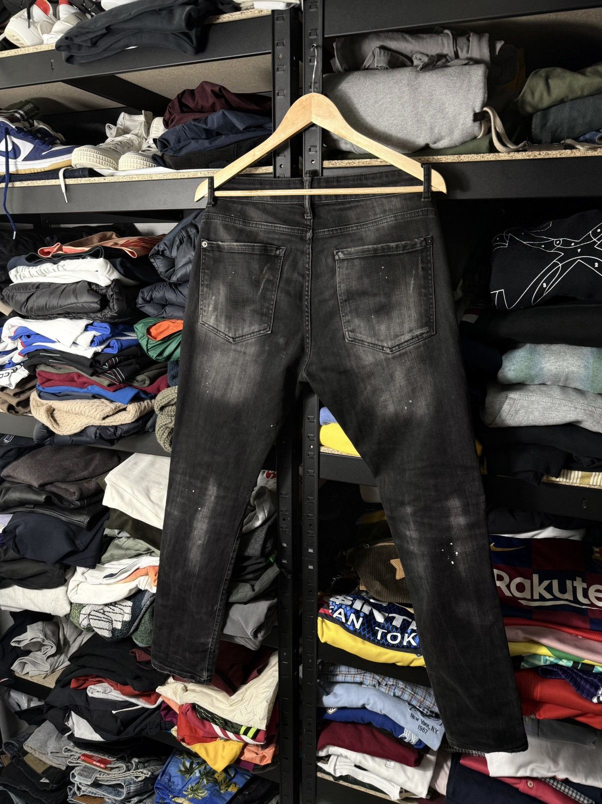 Dsquared2 Dsquared2 Distressed Black Jeans Size 48 Patch Logo Slim Fit Size US 32 / EU 48 - 2 Thumbnail