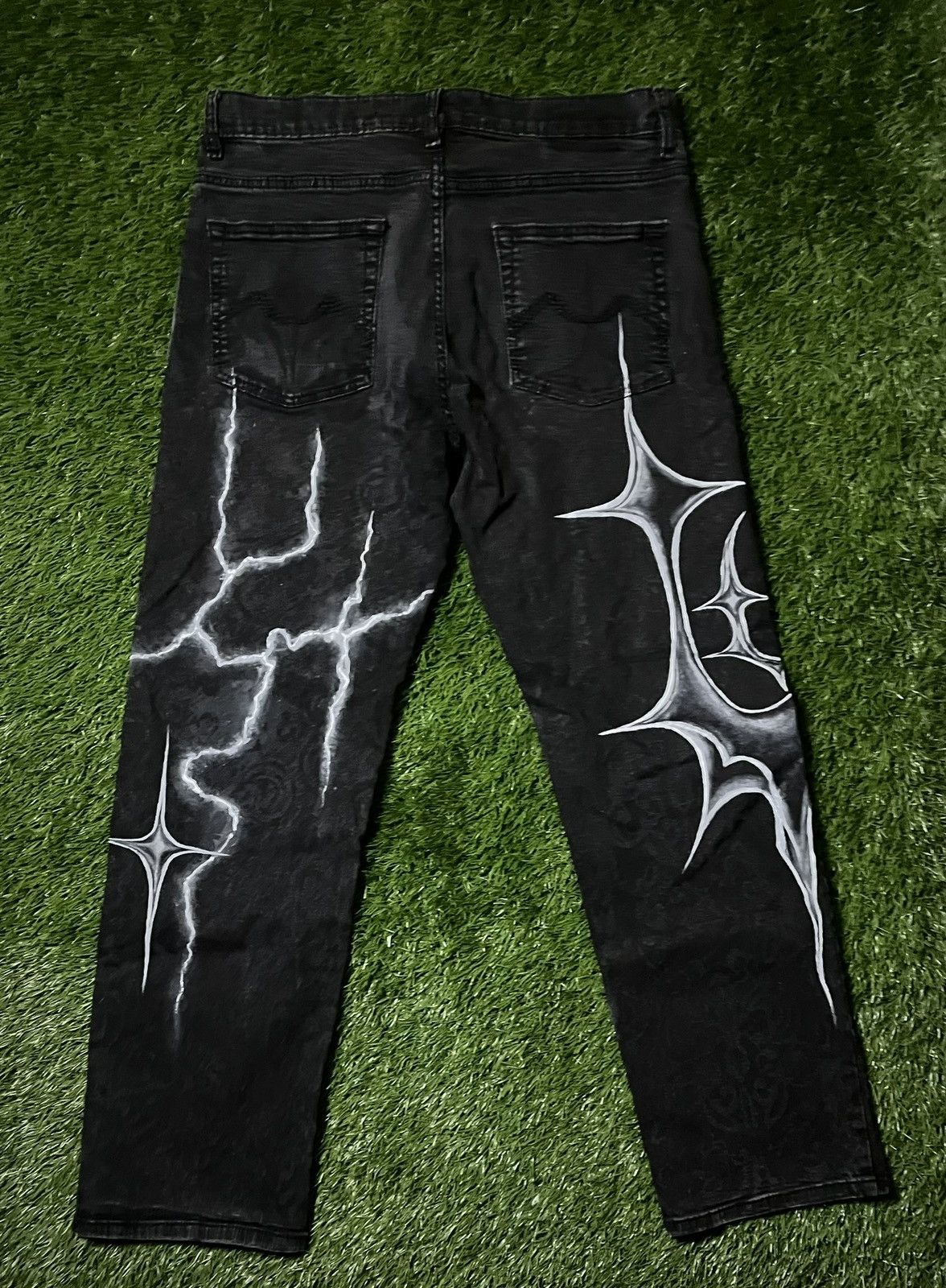 Other Custom Painted Deliriaisdead Jeans 1of1 Y2K Size US 34 / EU 50 - 6 Thumbnail