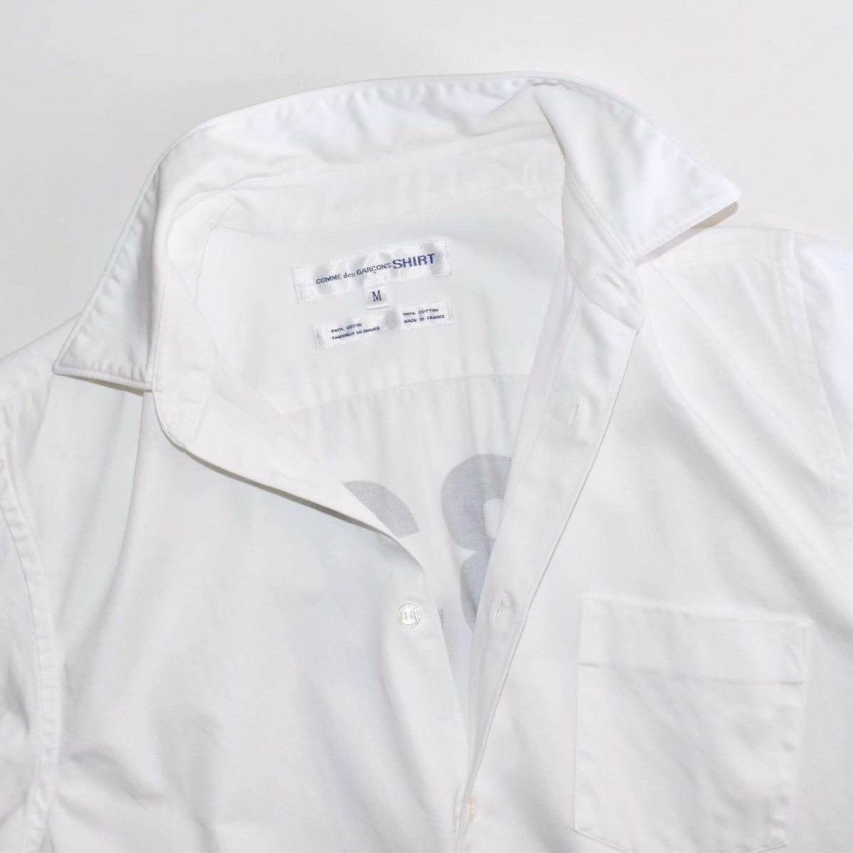 Comme des Garcons SHIRT COMME des GARÇONS SHIRT white short sleeves shirt Size US M / EU 48-50 / 2 - 3 Thumbnail