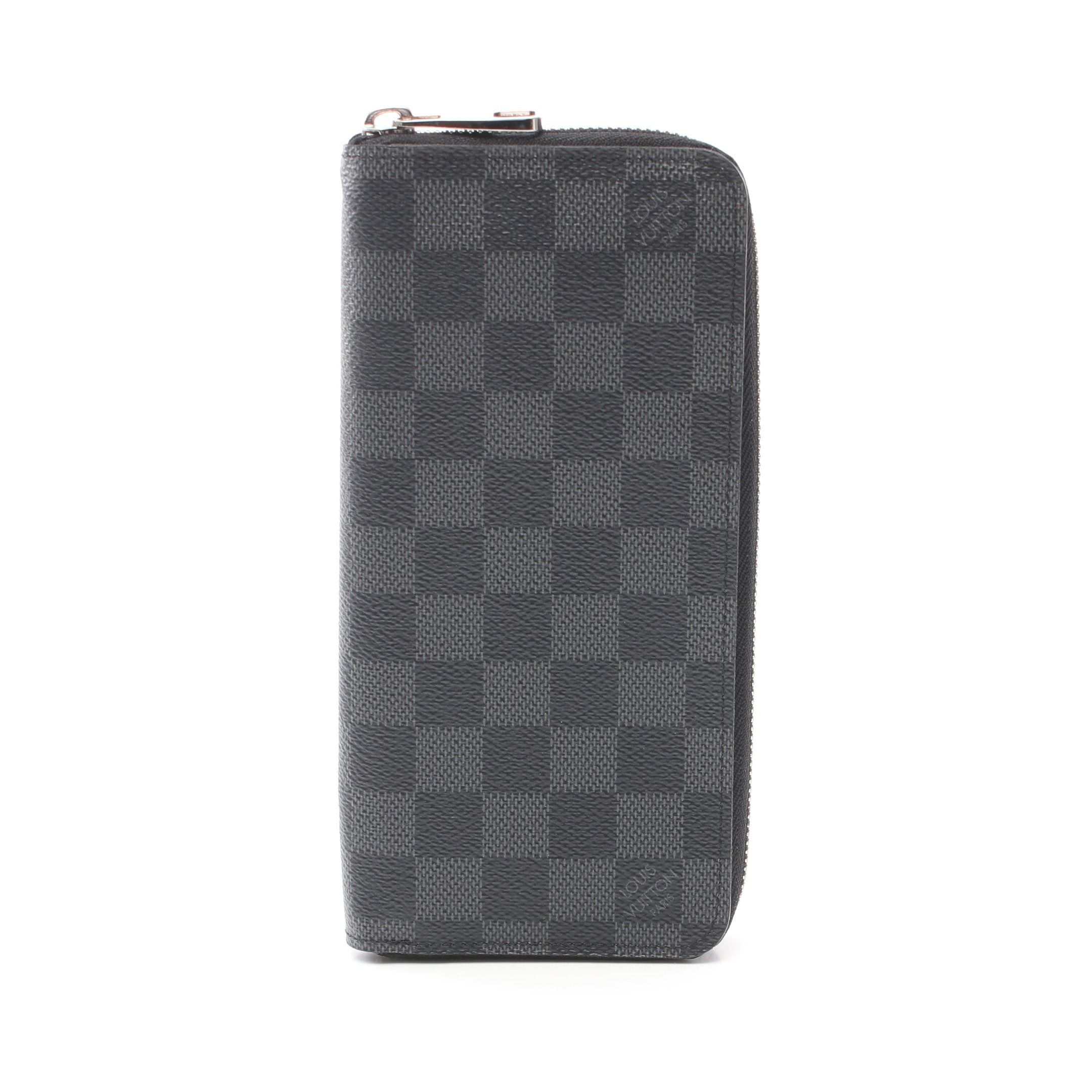 Louis Vuitton Louis Vuitton Zippy Wallet Vertical Damier Graphite Round Zipper Long Black Size ONE SIZE - 1 Thumbnail