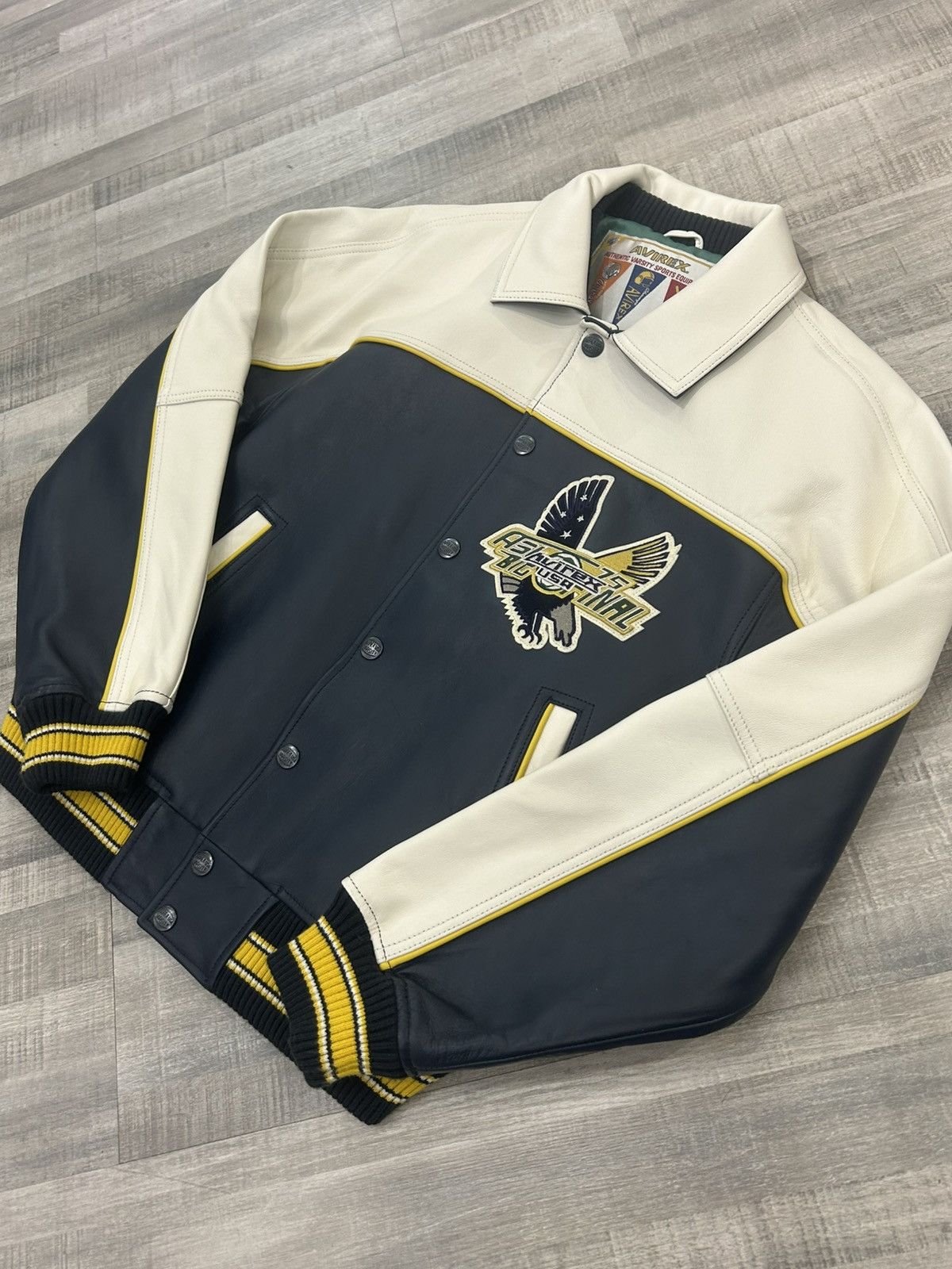 Avirex Avirex American Soccer League Leather Jacket Size US M / EU 48-50 / 2 - 3 Thumbnail
