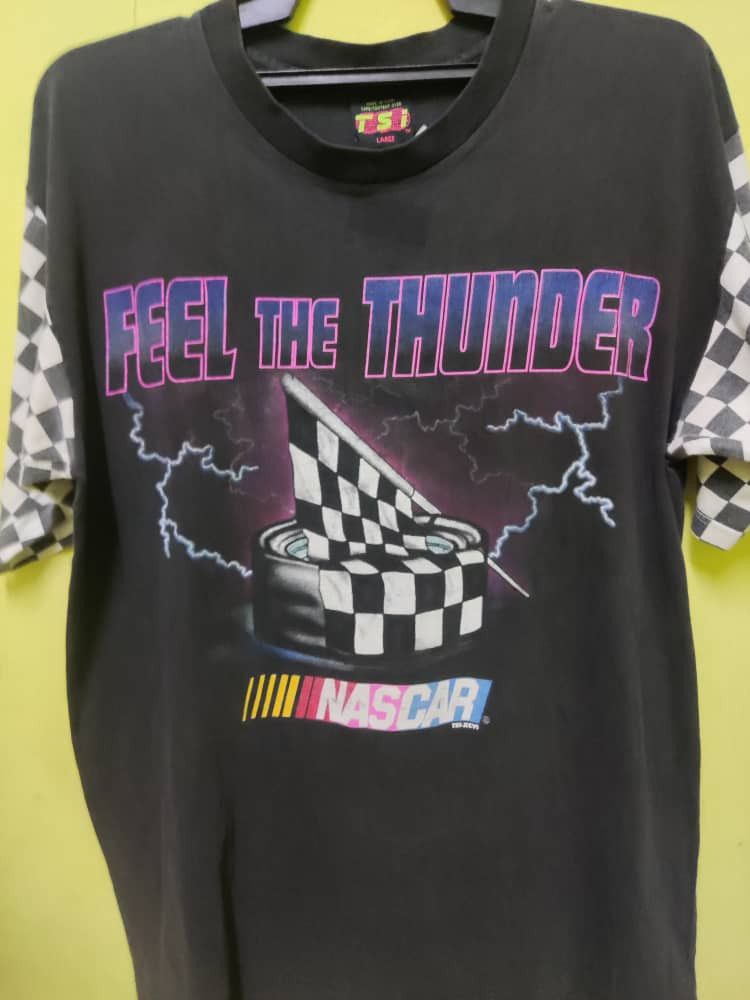 NASCAR Vintage Nascar FEEL THE THUNDER Size US L / EU 52-54 / 3 - 10 Thumbnail