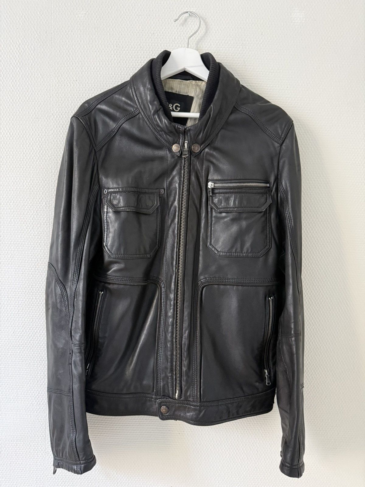 Dolce & Gabbana Dolce & gabbana leather Jacket Size US L / EU 52-54 / 3 - 1 Thumbnail