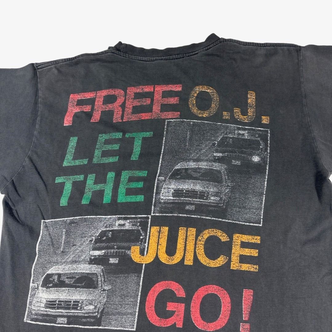 Vintage Free OJ Let the Juice Go Size US XL / EU 56 / 4 - 5 Thumbnail