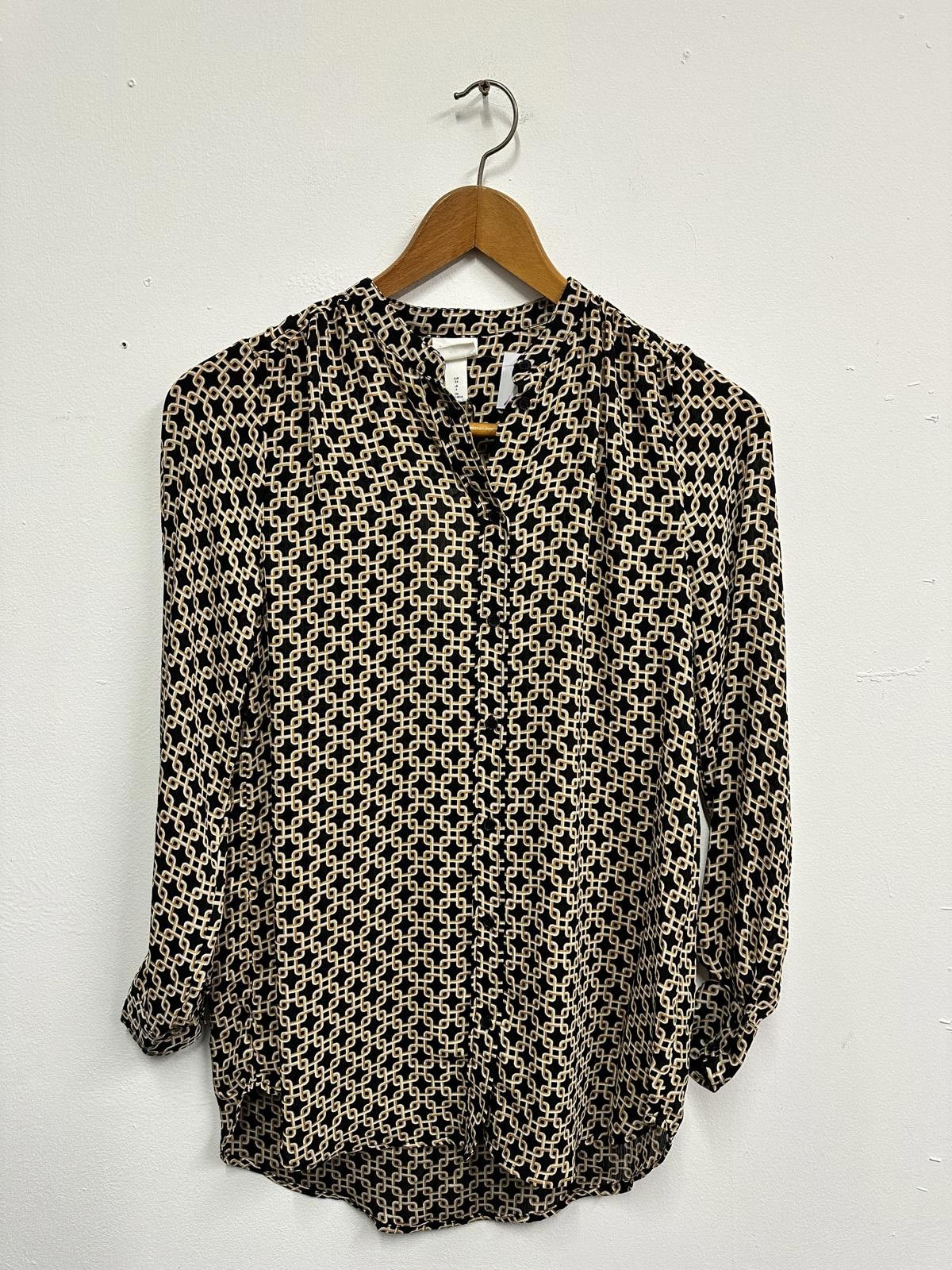 H&M H&M Long Sleeve Patterned Blouse Size XS / US 0-2 / IT 36-38 - 1 Thumbnail