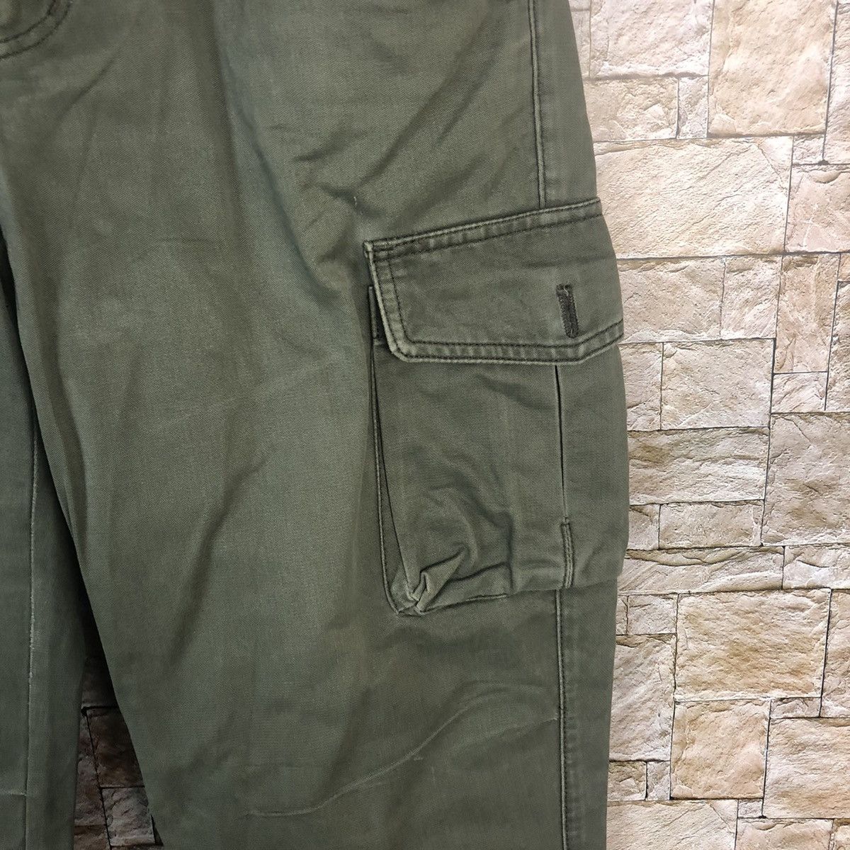 Japanese Brand Fredy Npit Green Cargo Multipocket Pants #A48 Size US 29 - 7 Thumbnail