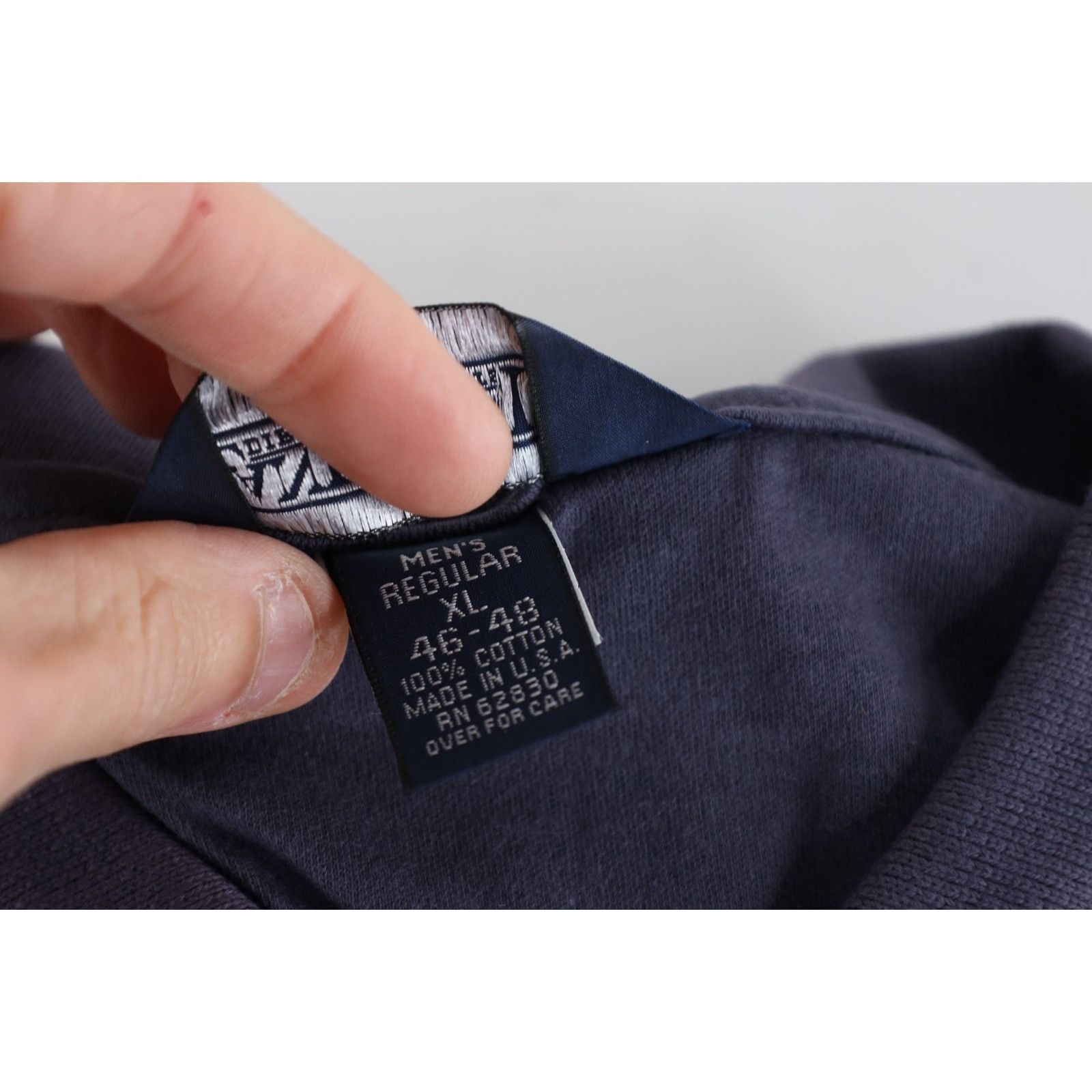 Lands' End Deadstock Vintage 90s Lands End Soft Cotton Long Sleeve Polo Size US XL / EU 56 / 4 - 4 Thumbnail