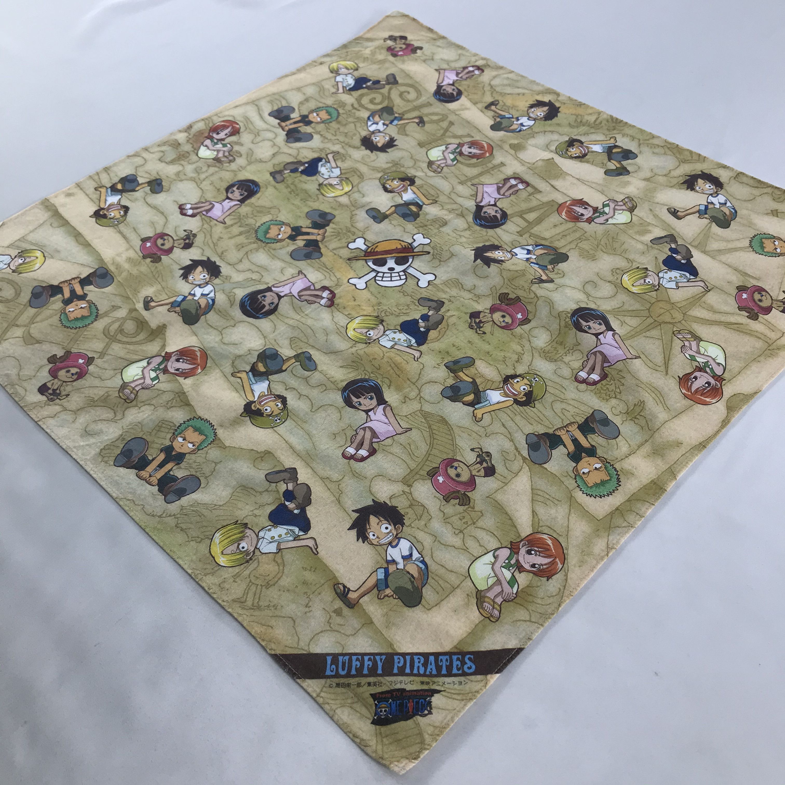 One Piece × Vintage One Piece Bandana / Handkerchief / Neckerchief - S1925 Size ONE SIZE - 2 Thumbnail