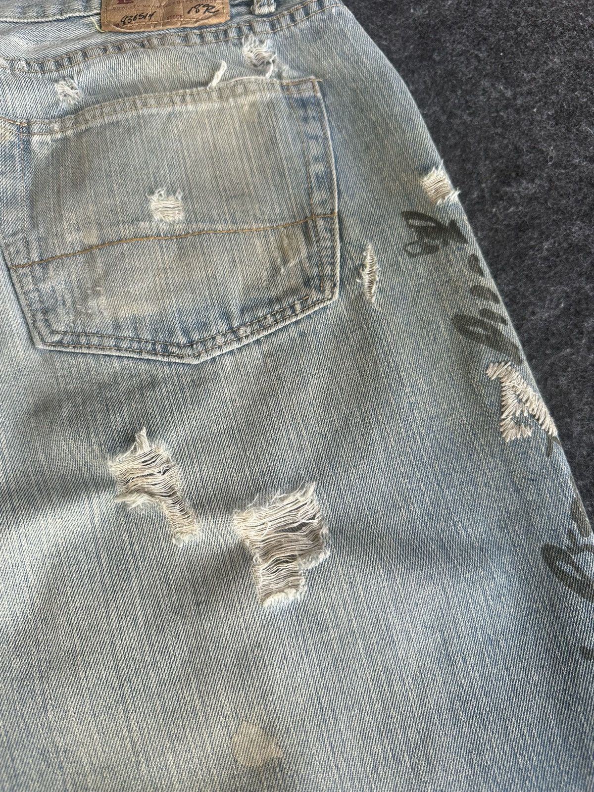 Abercrombie & Fitch Abercrombie Fitch Baggy Boot Distressed Denim 34x31 D335 Size US 34 / EU 50 - 8 Thumbnail