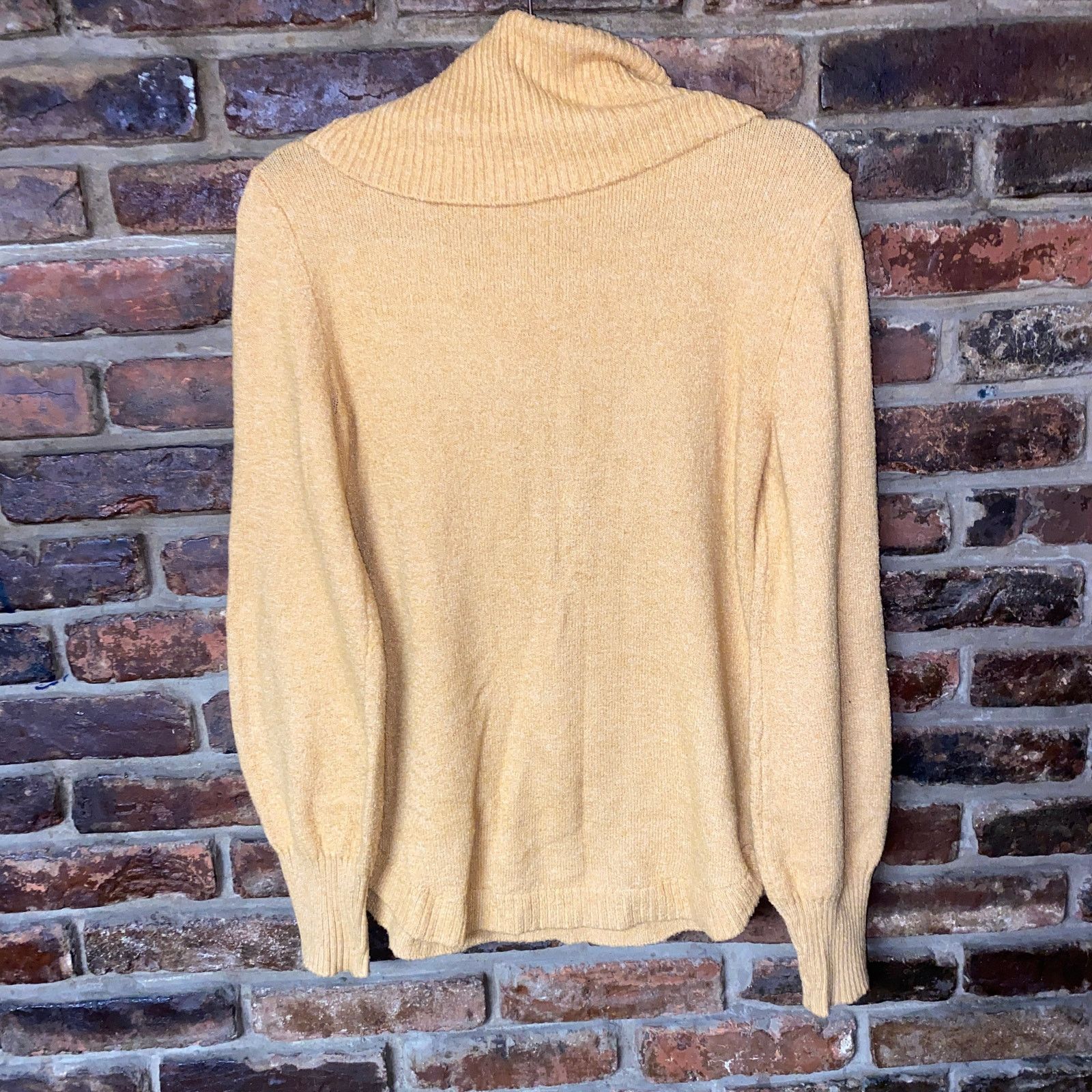 Other Tahari Yellow Thick Knit Turtleneck Pullover Sweater Small Size S / US 4 / IT 40 - 6 Thumbnail