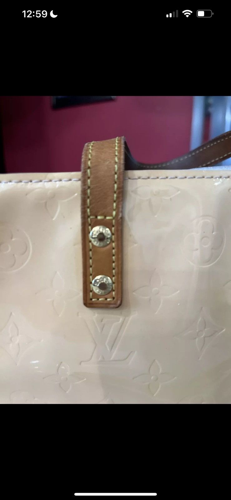 Louis Vuitton Louis Vuitton Vernis Monogram Handbag Yellow Size ONE SIZE - 10 Thumbnail
