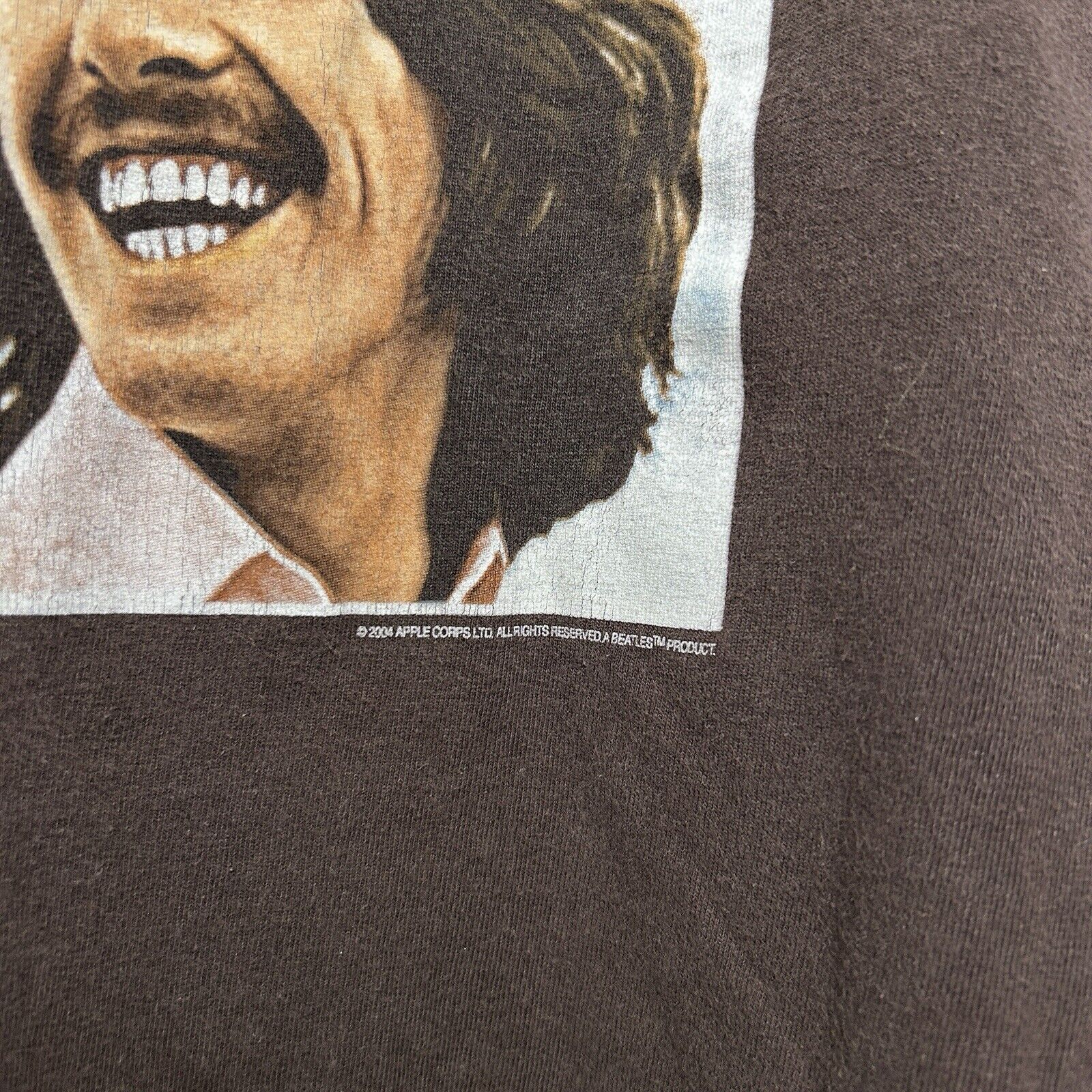 AAA The Beatles Band AAA Short Sleeve T-Shirt Brown "Let it Be" Size US M / EU 48-50 / 2 - 5 Thumbnail