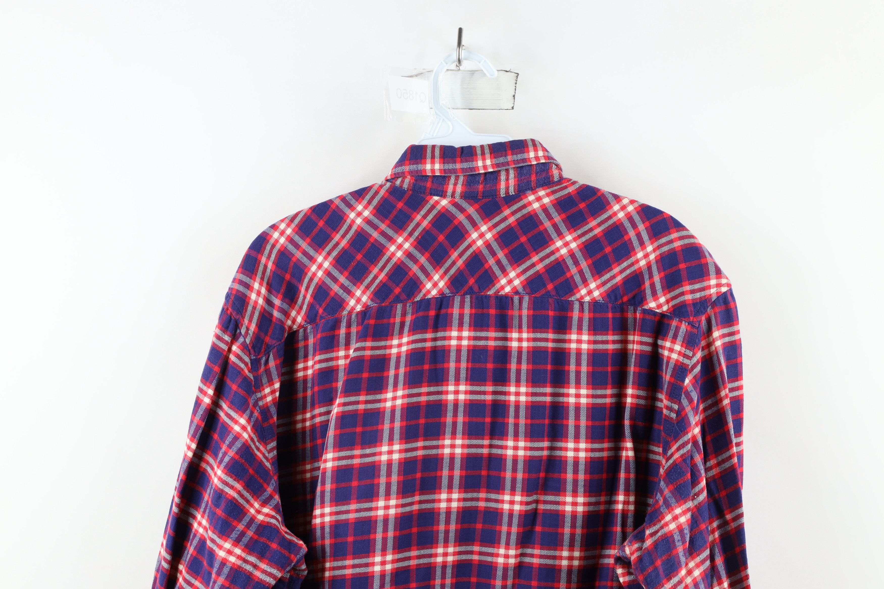 Vintage Vintage 70s Streetwear Needle Tailoring Flannel Button Shirt Size US L / EU 52-54 / 3 - 8 Thumbnail