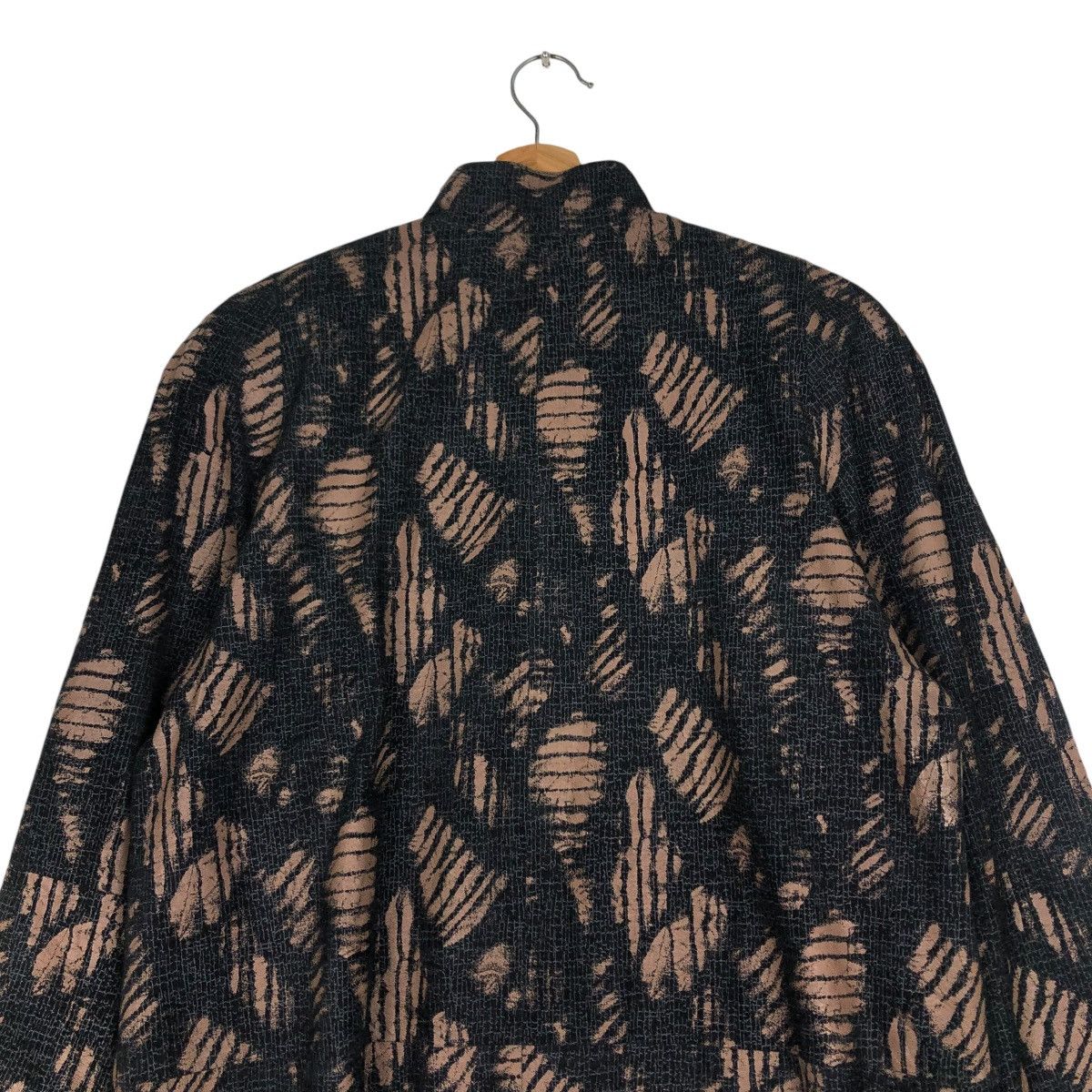Japanese Brand 🔥VINTAGE LEATHER BUTTON JACKET FLORAL FERAUD ISSEY MIYAKE Size M / US 6-8 / IT 42-44 - 9 Thumbnail