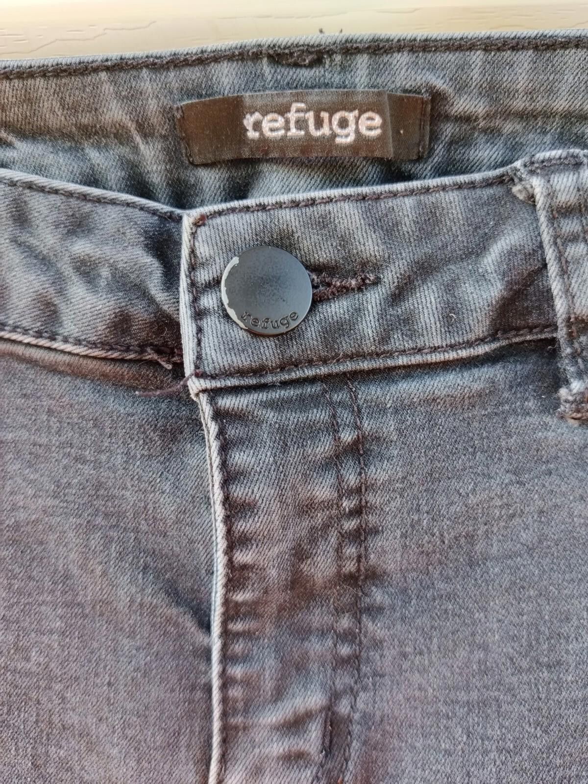 Other Refuge Jeans 8 Faded Black Stretch Denim Taper Leg 5 Pocke Size 30" / US 8 / IT 44 - 7 Thumbnail