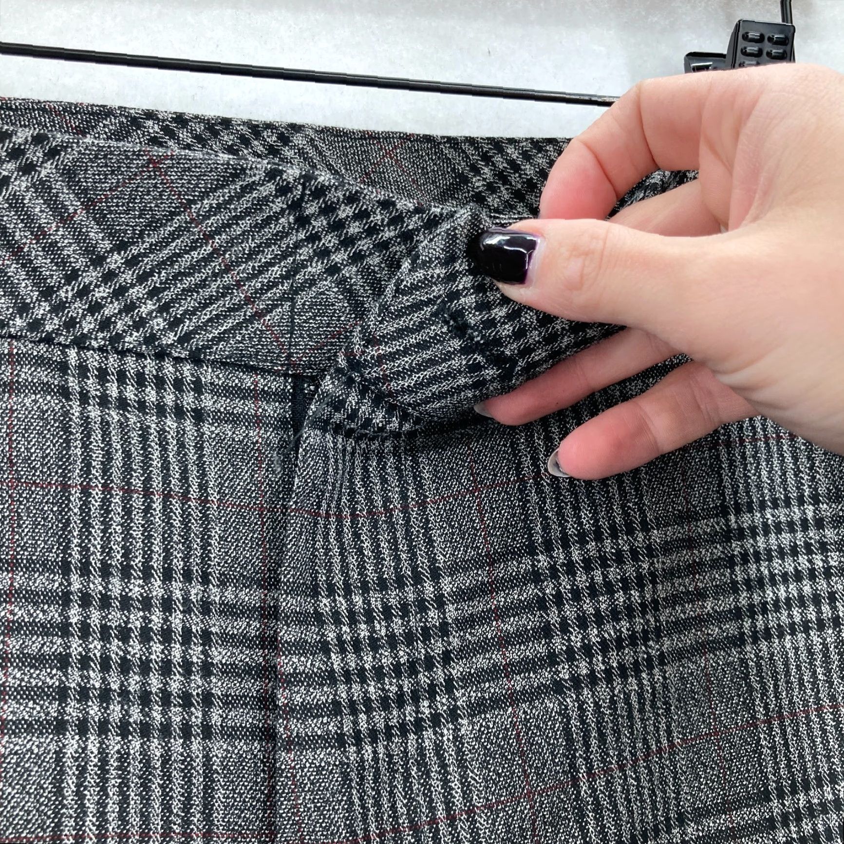 Vintage CJ Banks Dress Pants Women's Plus 22W Gray Plaid Stretch Slim Leg Career Casual Pants Size 40" / US 18 - 4 Thumbnail