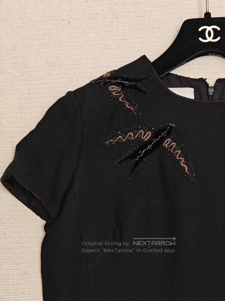Other Valentino Black bird dress Size S / US 4 / IT 40 - 6 Thumbnail
