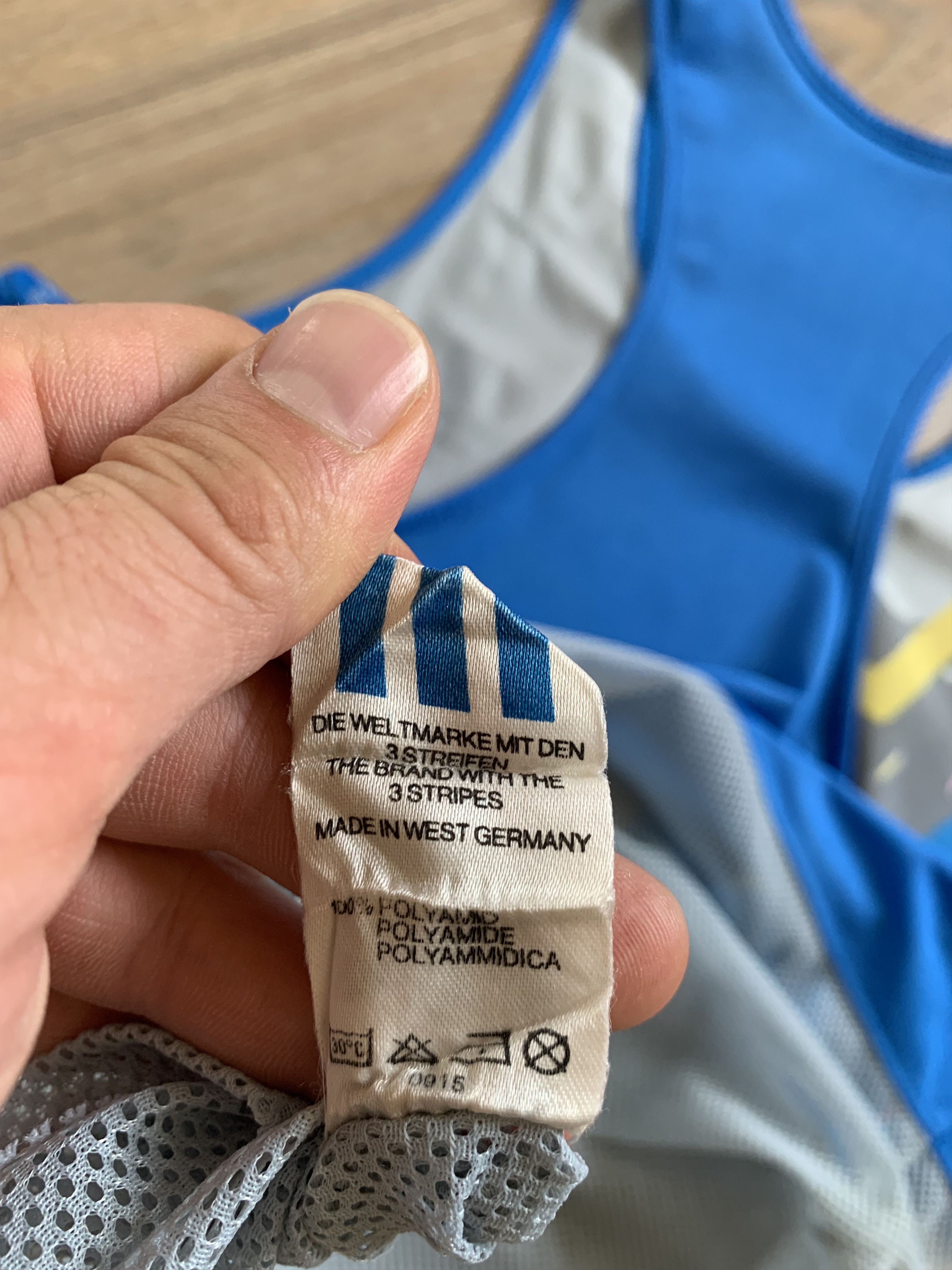 Adidas × Vintage Very Rare Adidas Made In West Germany Running Tank Top Size US S / EU 44-46 / 1 - 8 Thumbnail