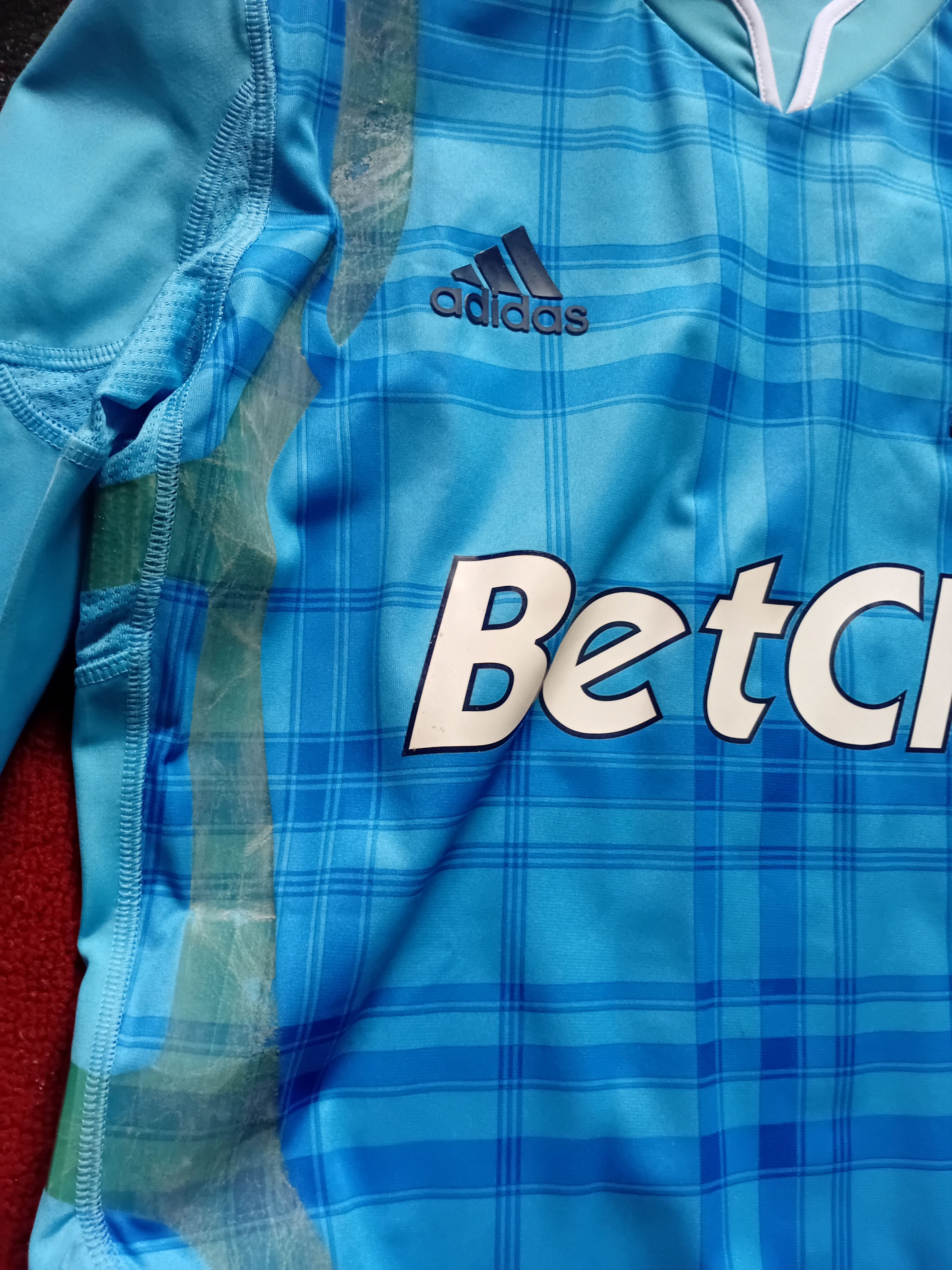 Adidas Marseille 2010 away shirts techfit player issue Size US L / EU 52-54 / 3 - 8 Thumbnail