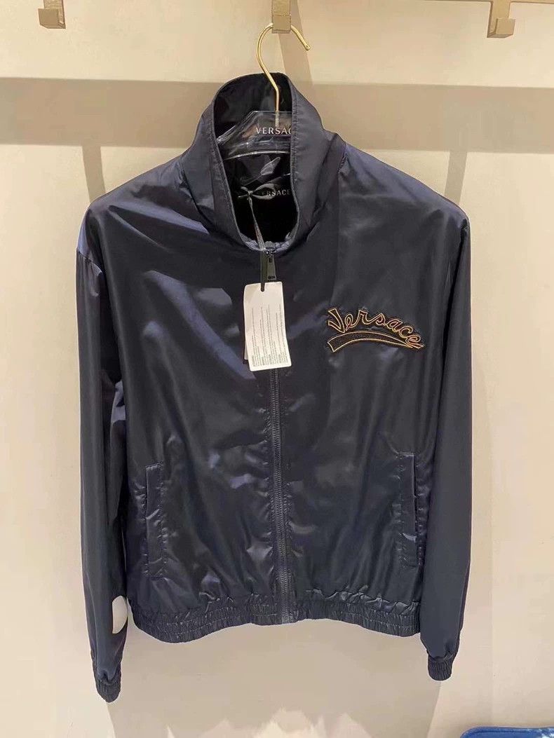 Versace Versace Stand-up collar thin men's jacket Size US XL / EU 56 / 4 - 3 Thumbnail