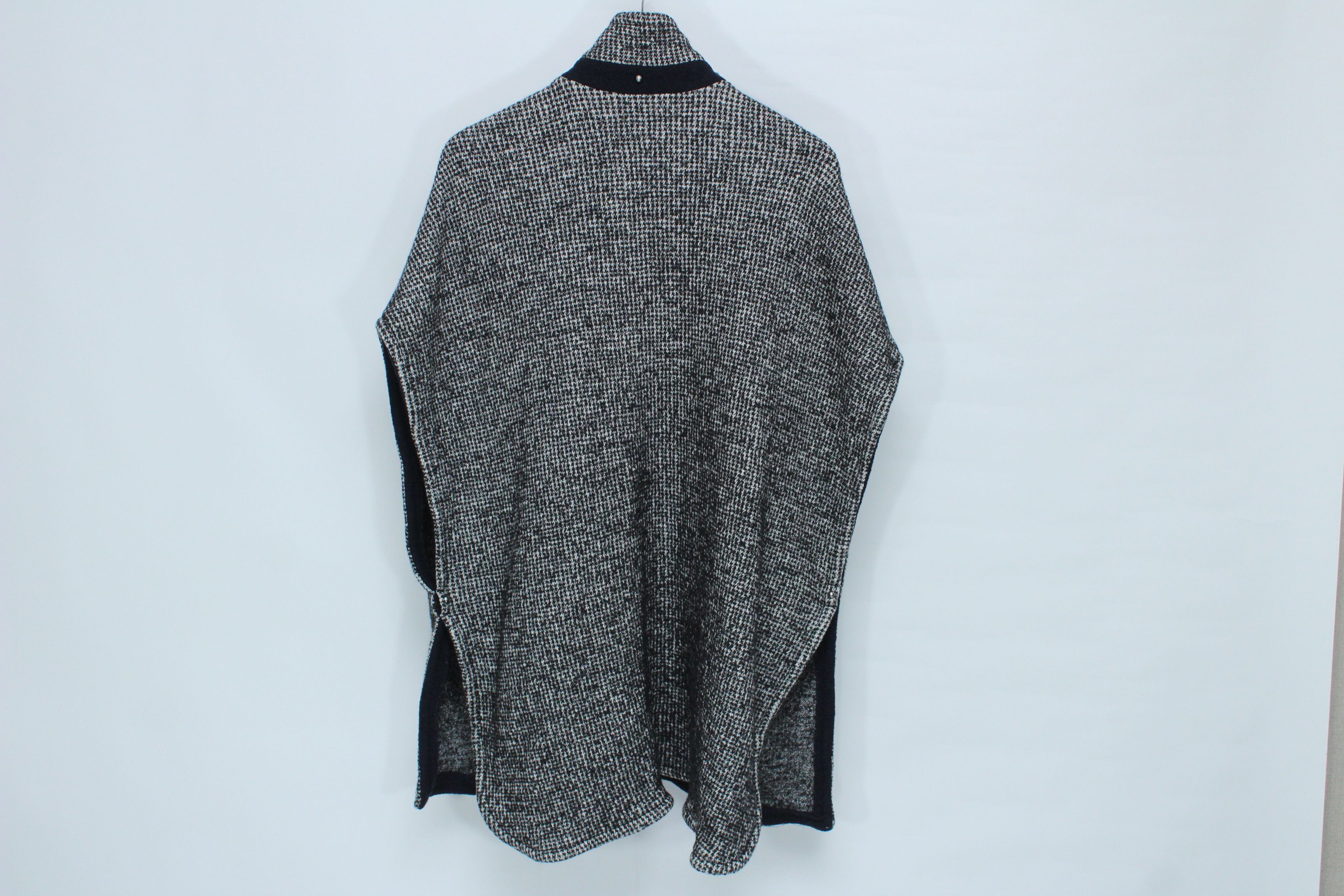 Vintage Roseanna Paris Oversized Melange Wool Knit Poncho Coat Size S / US 4 / IT 40 - 4 Thumbnail
