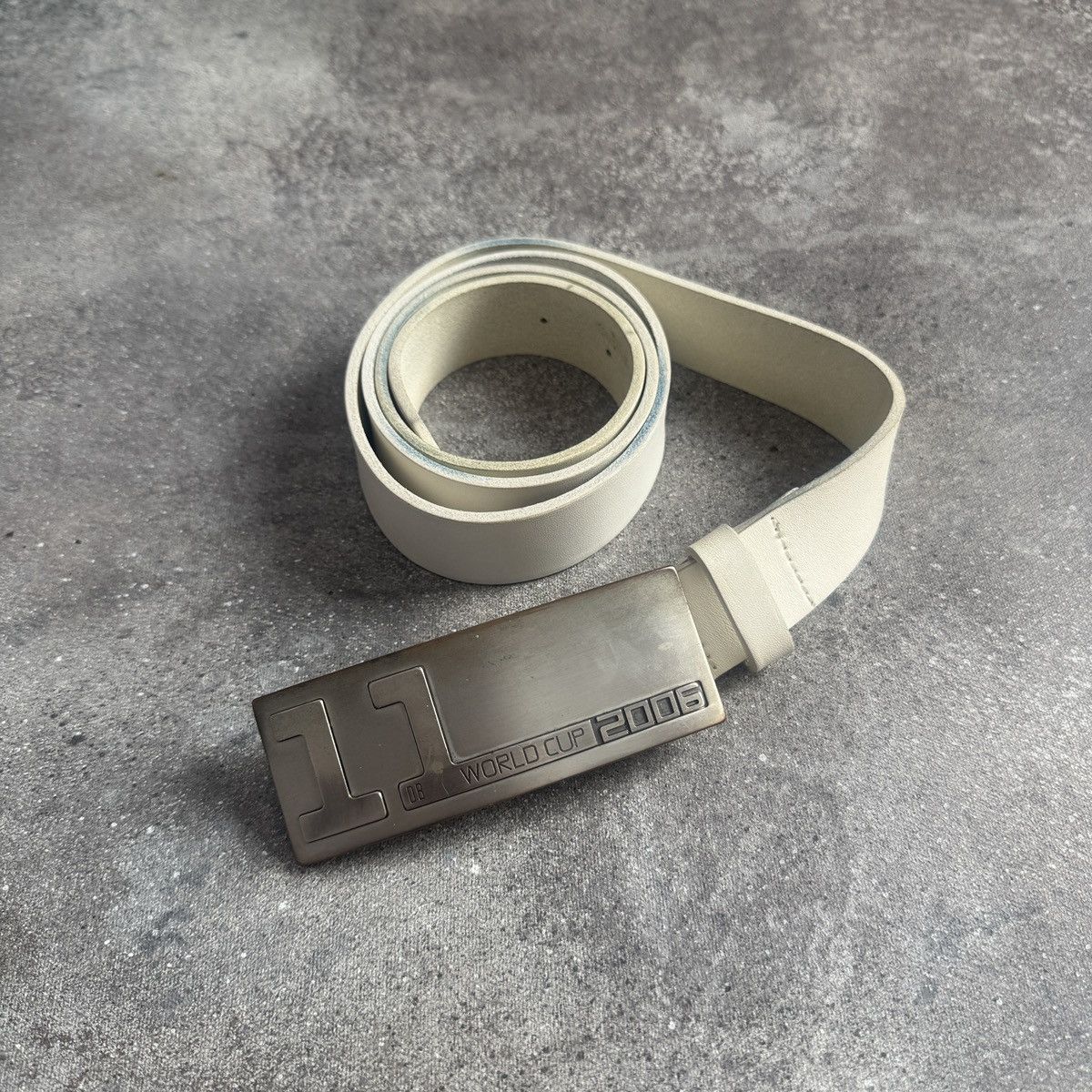 Dirk Bikkembergs Dirk Bikkembergs Archive Vintage 2006 World Cup Leather Belt Size ONE SIZE - 1 Thumbnail