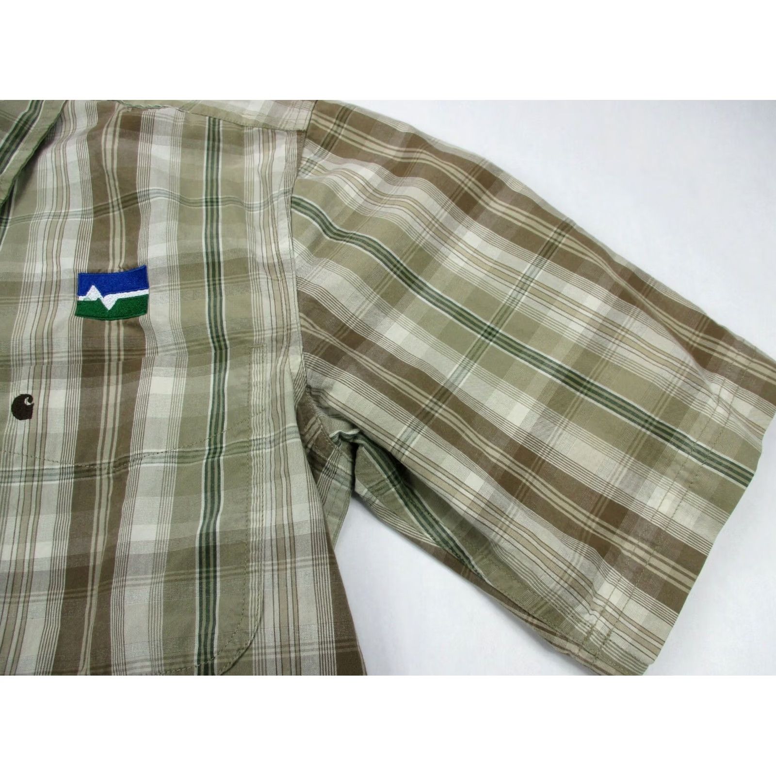 Carhartt Carhartt Shirt Mens Small Short Sleeve Button Up Work Relaxed Fit Plaid Shirt Size US S / EU 44-46 / 1 - 3 Thumbnail