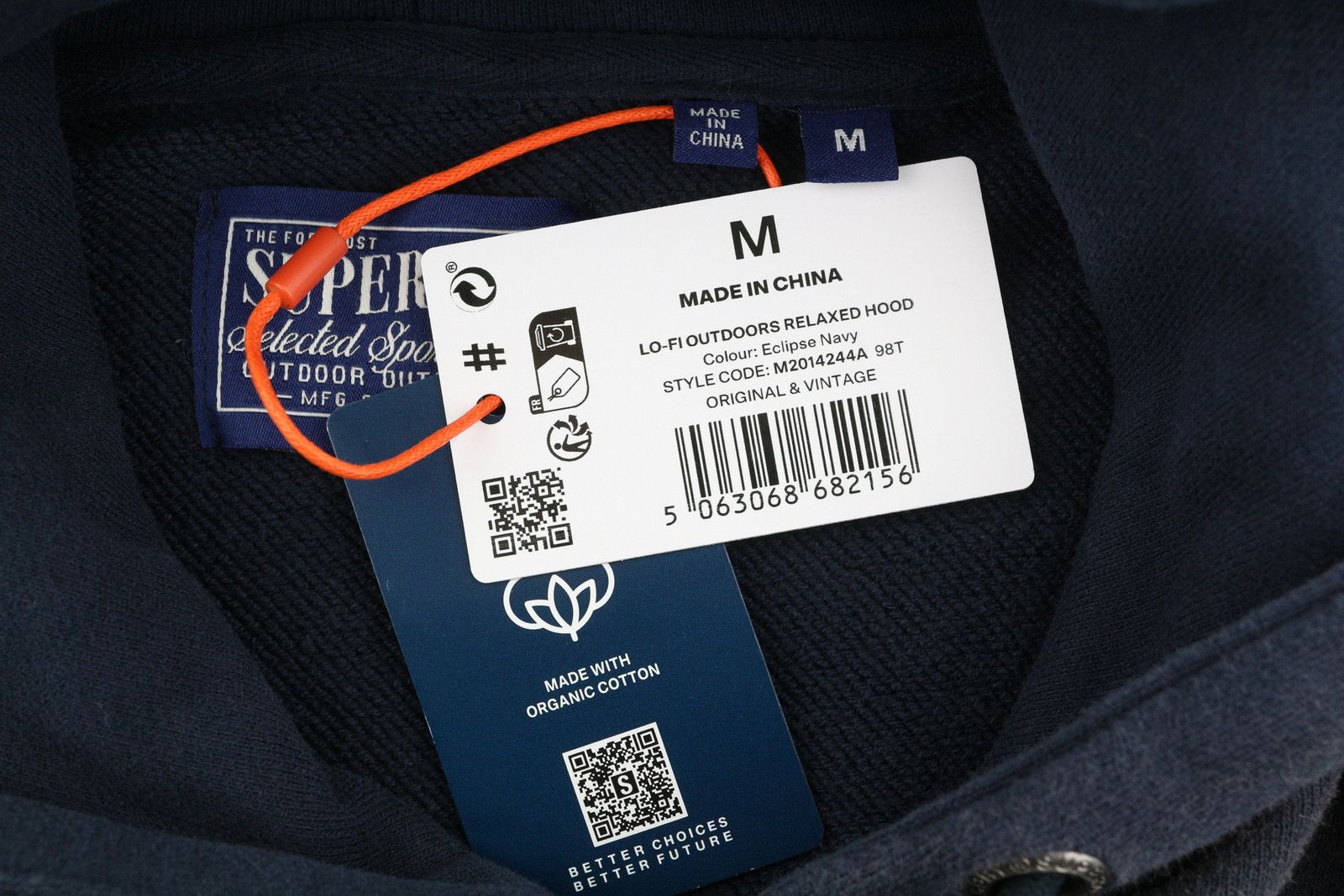 Superdry LO-FI OUTDOORS M Blue Faded Kangaroo Hoodie 87125 Size US M / EU 48-50 / 2 - 7 Thumbnail