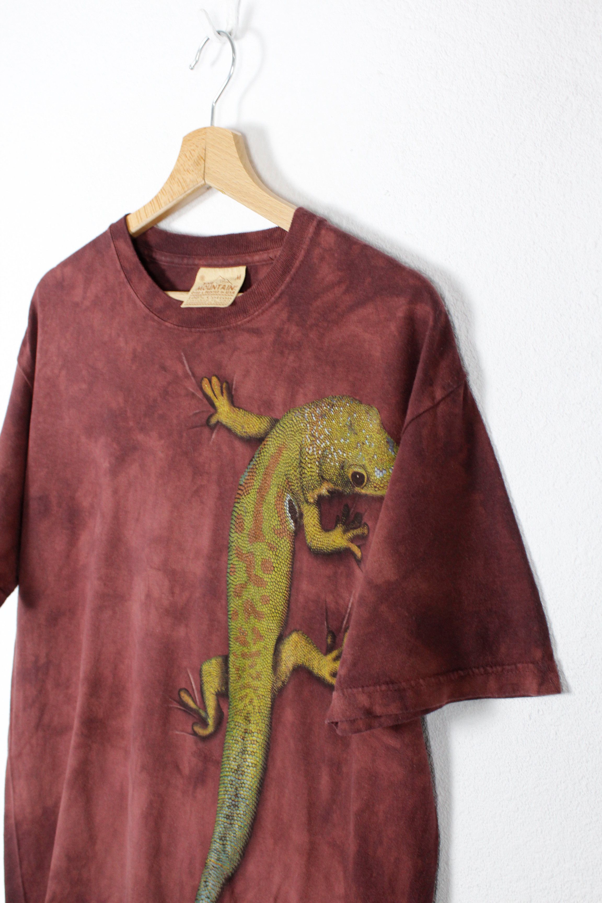 The Mountain × Vintage Vintage 90s The Mountain Tie Dye Gecko Lizzard T-shirt Tee Size US M / EU 48-50 / 2 - 2 Thumbnail