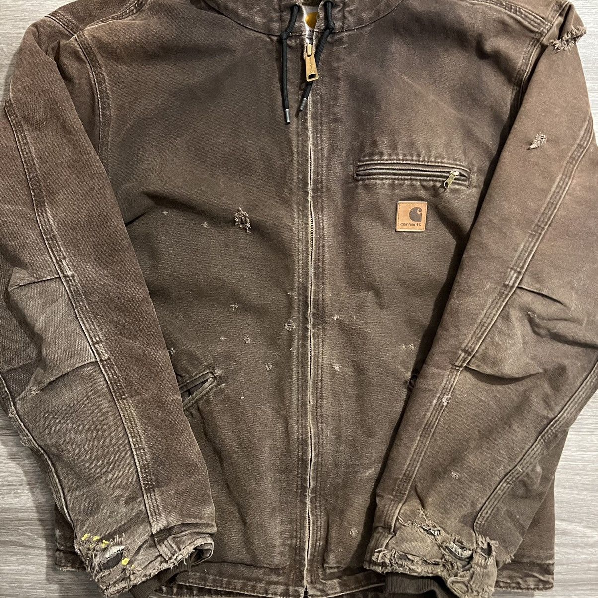 Carhartt × Vintage Vintage Carhartt Hooded Zip Up Jacket Size US M / EU 48-50 / 2 - 3 Thumbnail