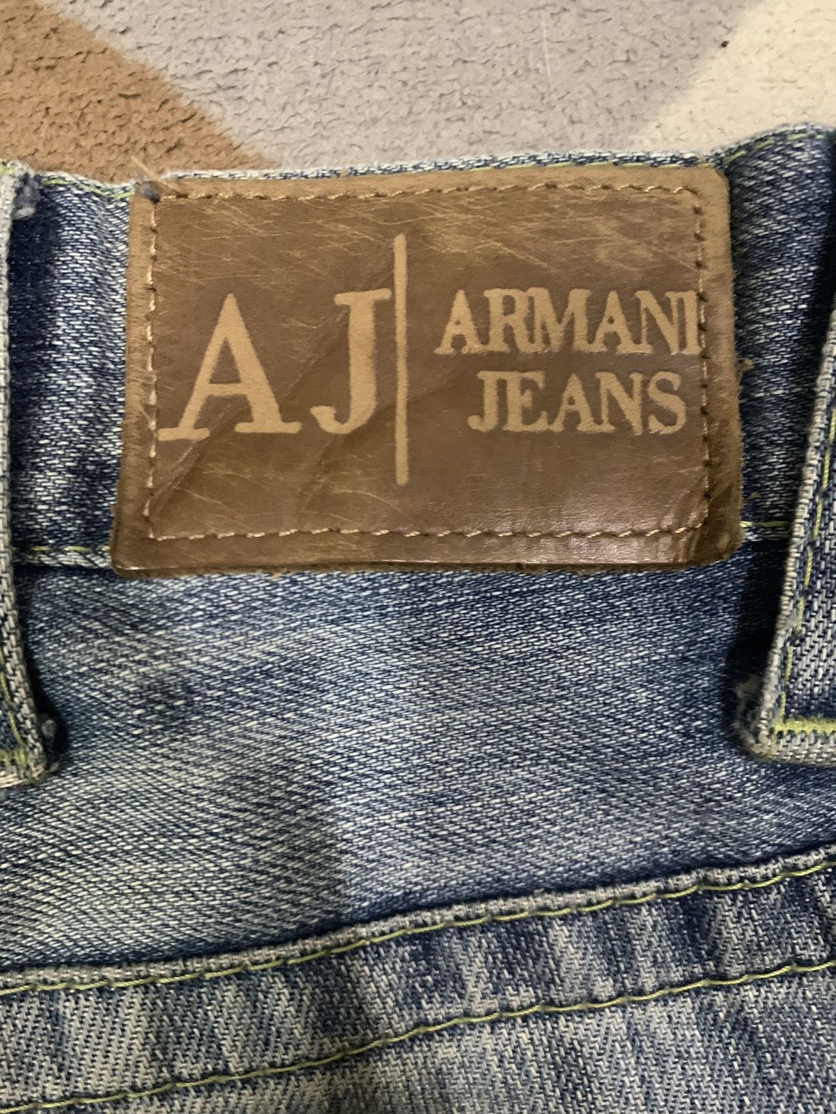 Giorgio Armani Vintage Giorgio Armani J09 Mud Washed Baggy Jeans Size US 33 - 13 Thumbnail