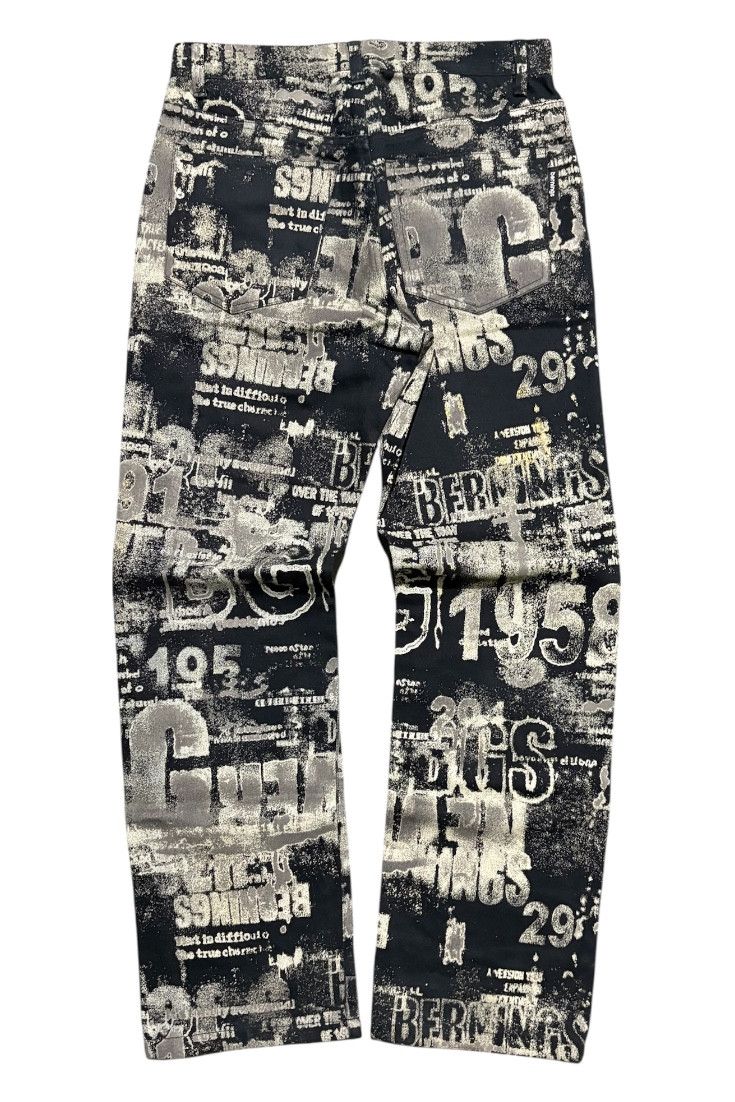 BERNINGS SHO BERNINGS SHO FULL PRINT DENIM PANTS Size US 30 / EU 46 - 2 Thumbnail