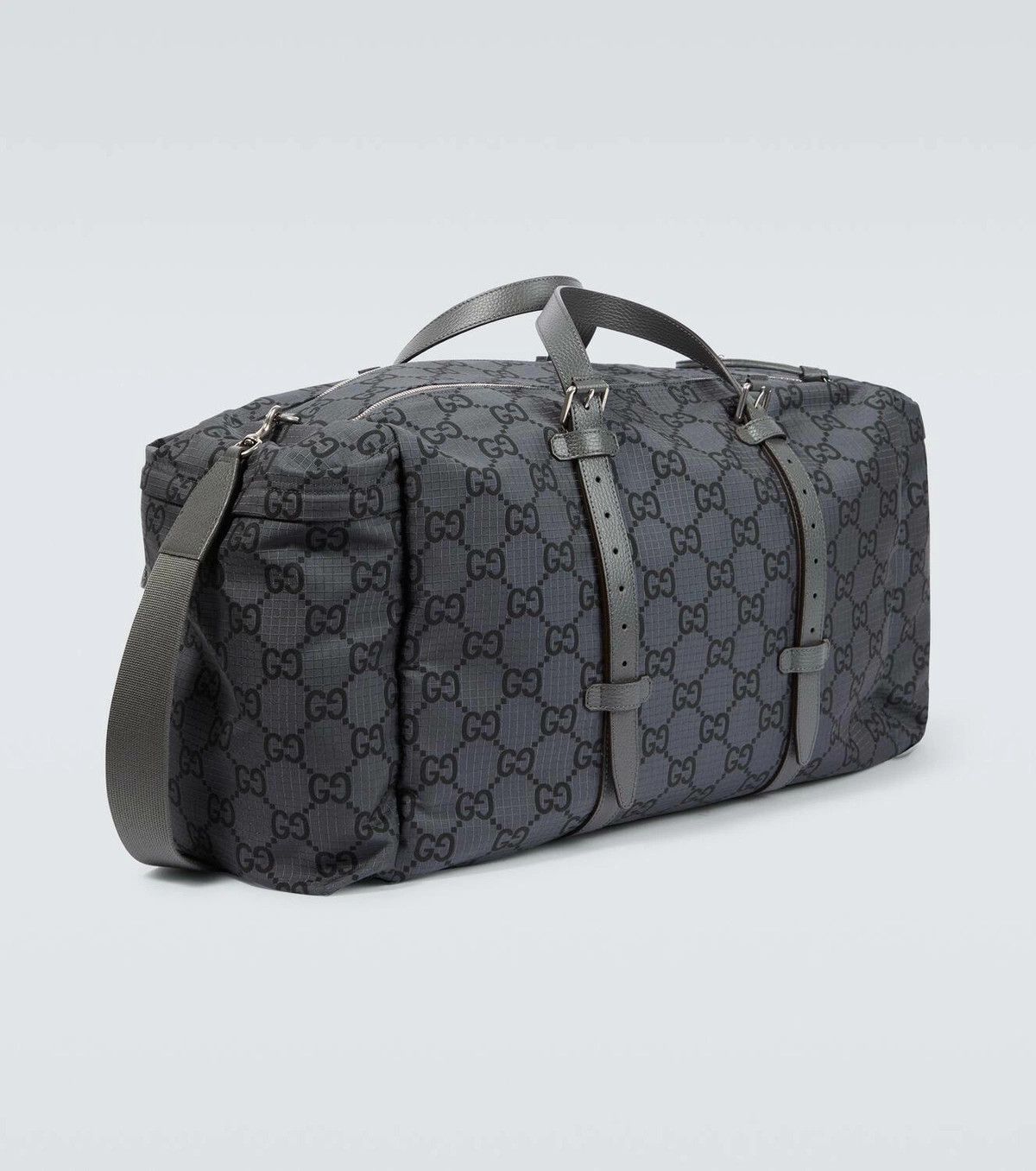 Gucci oc11z0126 Size:OS / Maxi GG Ripstop Duffle Bag In Grey Size ONE SIZE - 3 Thumbnail