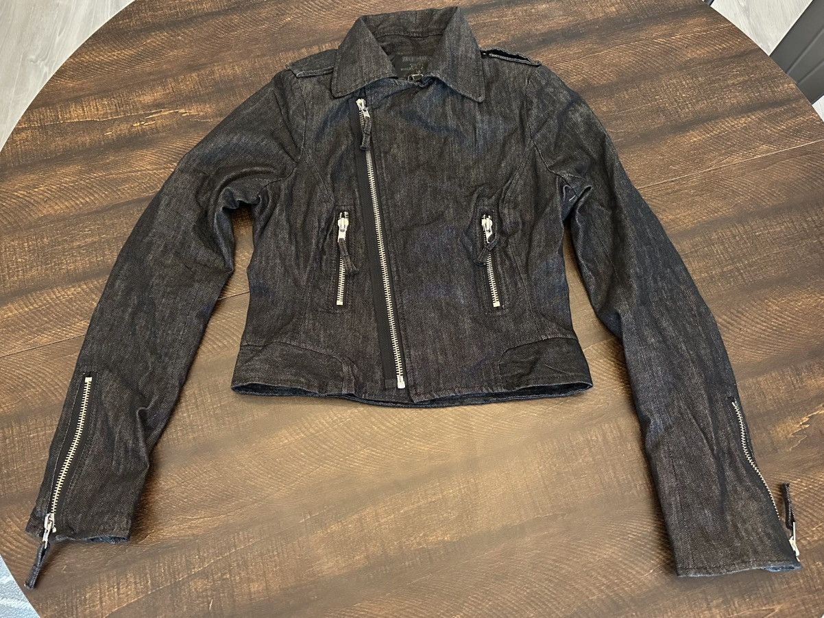 True Religion True Religion Women’s Moto Denim Jacket-Size Medium Size M / US 6-8 / IT 42-44 - 6 Thumbnail