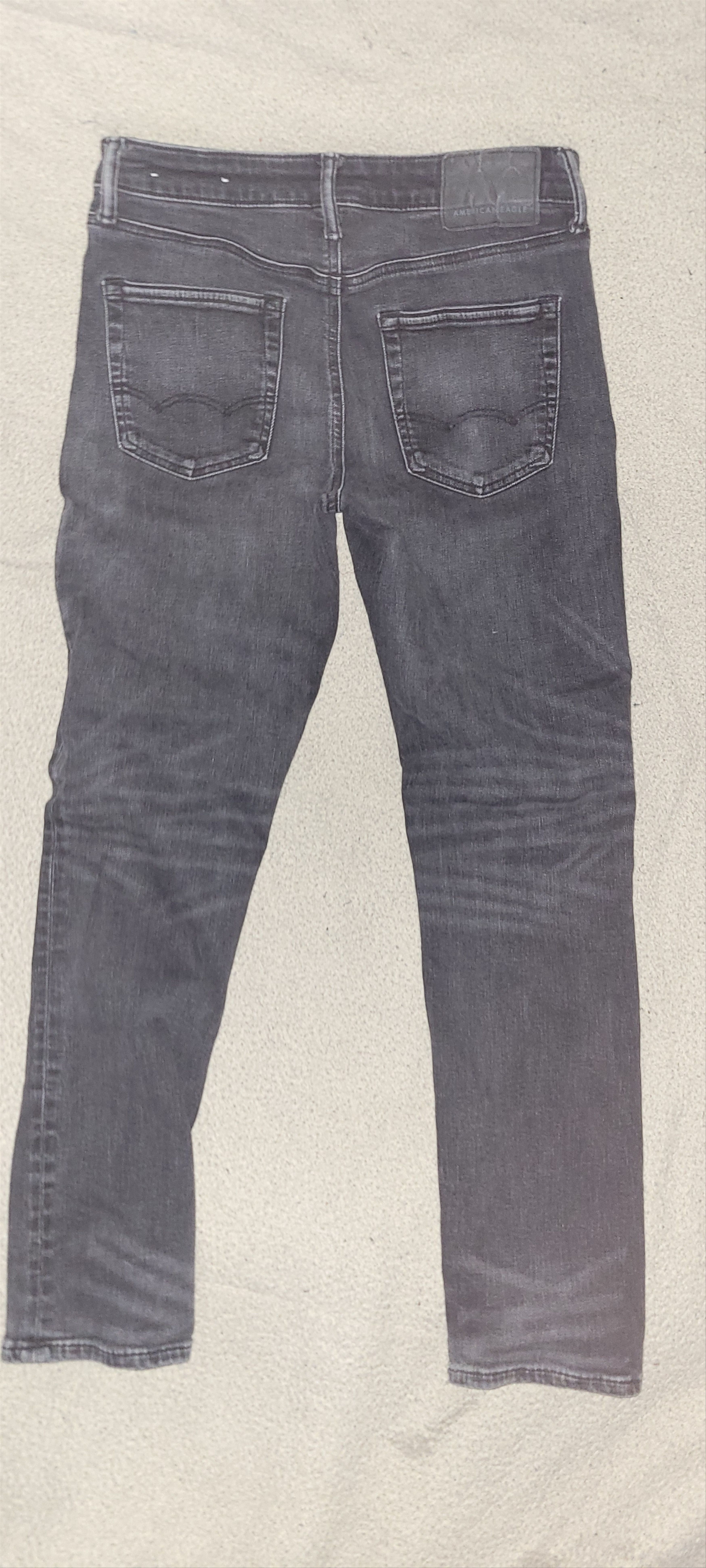 American Eagle Outfitters American Eagle Faded Black Denim Jean's Size US 30 / EU 46 - 4 Thumbnail