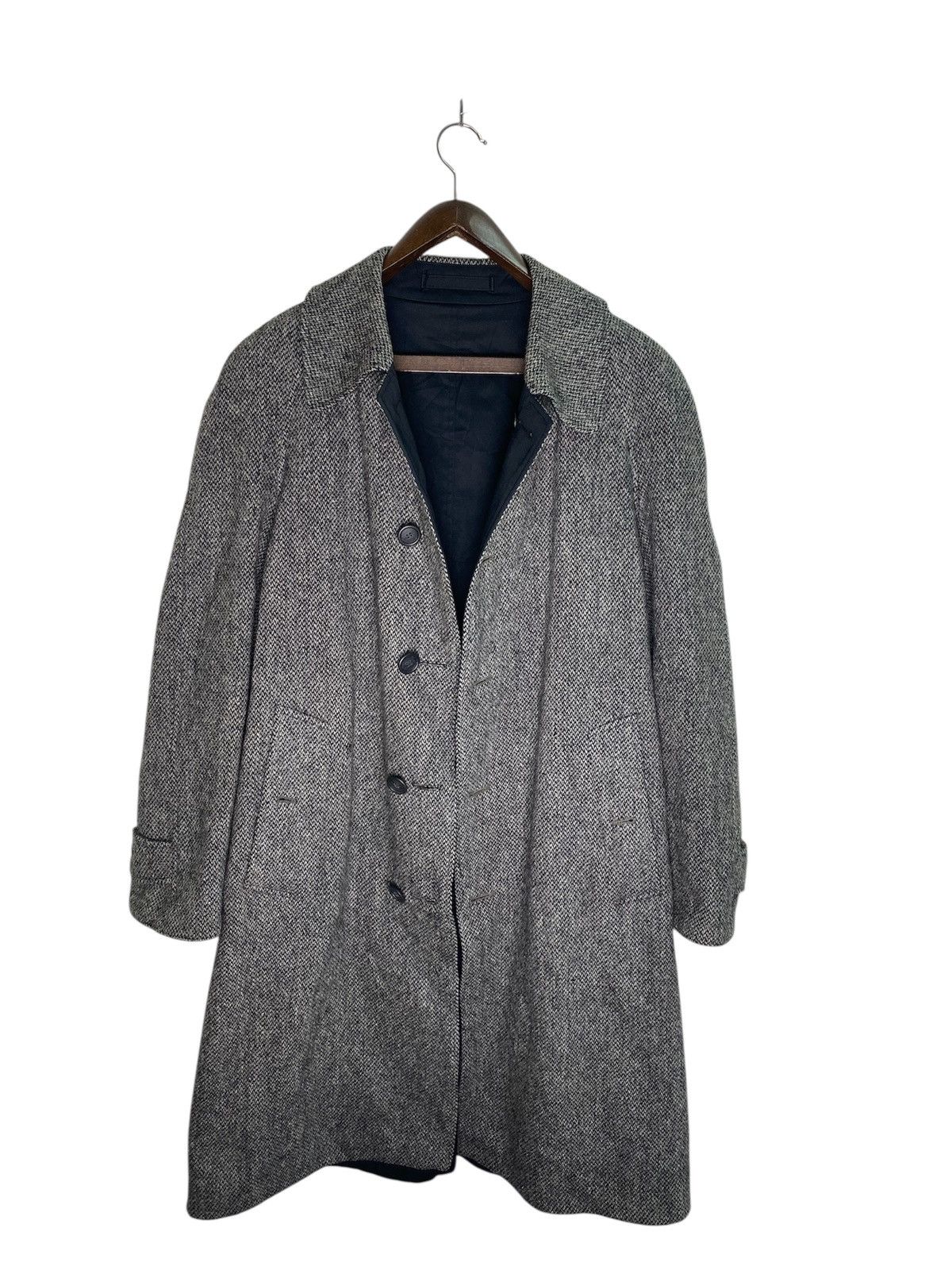Burberry Rare Vtg Burberrys x Harris Tweed Reversible wool Jacket Size US L / EU 52-54 / 3 - 1 Thumbnail