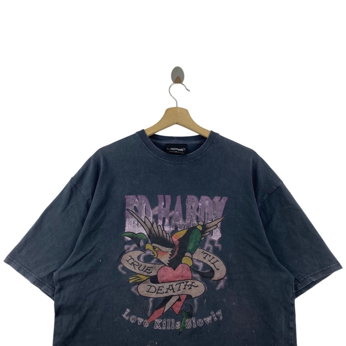 Ed Hardy ED HARDY True Til Death Love Kills Slowly Print Black Short Size US M / EU 48-50 / 2 - 2 Thumbnail