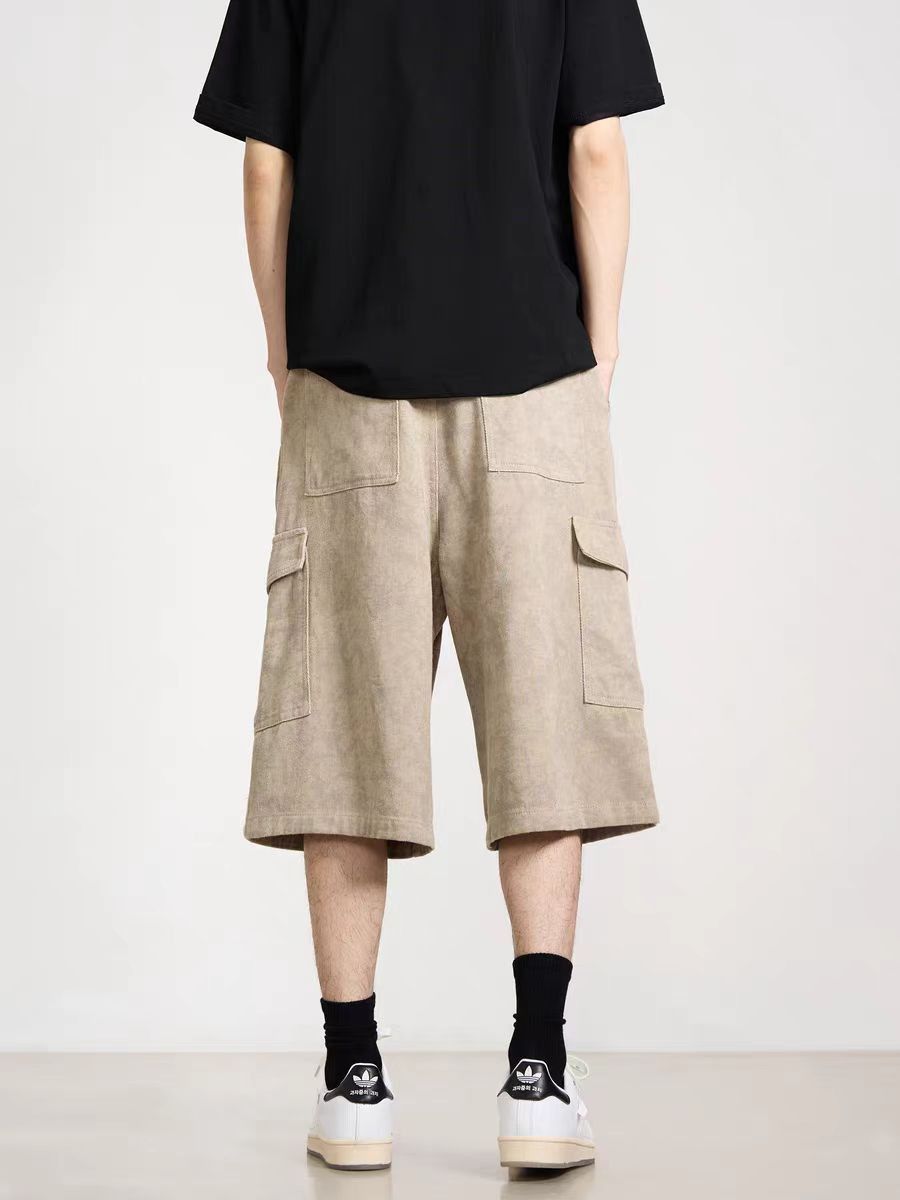 Japanese Brand × Vintage Baggy cargo shorts with casual pocket design Size US 32 / EU 48 - 1 Thumbnail