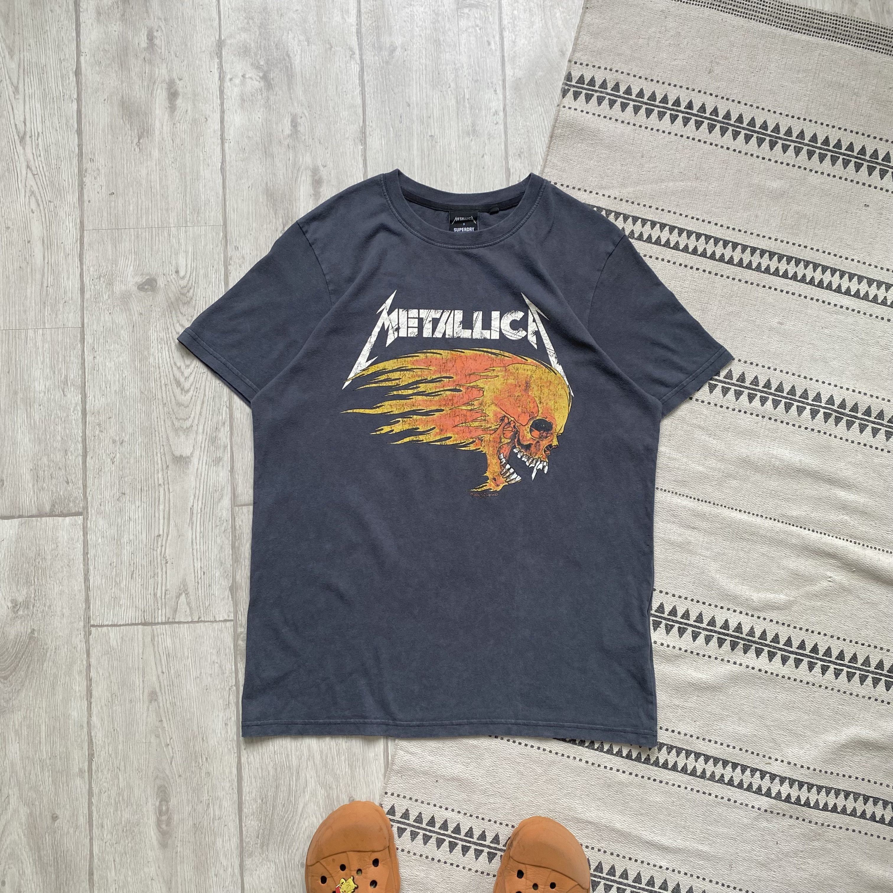 Metallica Metallica tee Flame Skull Pushead X Superdry rock band Size US M / EU 48-50 / 2 - 1 Thumbnail