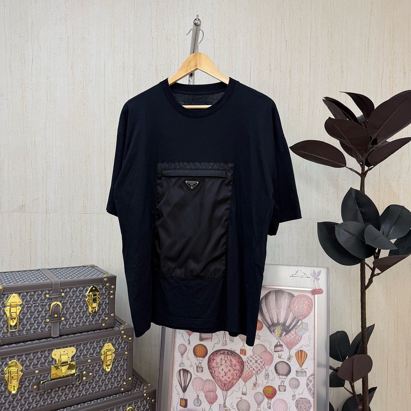 Prada Prada Nylon Pocket Logo T-Shirt Size XL Size US XL / EU 56 / 4 - 1 Thumbnail
