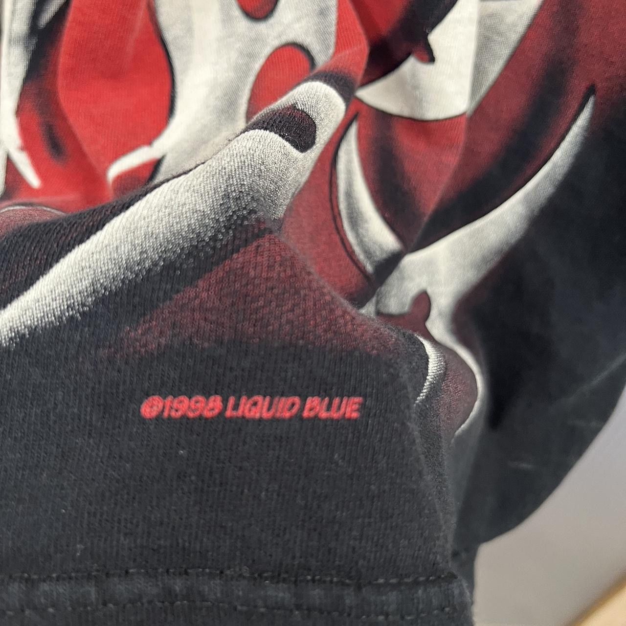 Liquid Blue VTG 1998 LIQUID BLUE SKULL TEE – INSANE GRAPHICS Size US XL / EU 56 / 4 - 4 Thumbnail