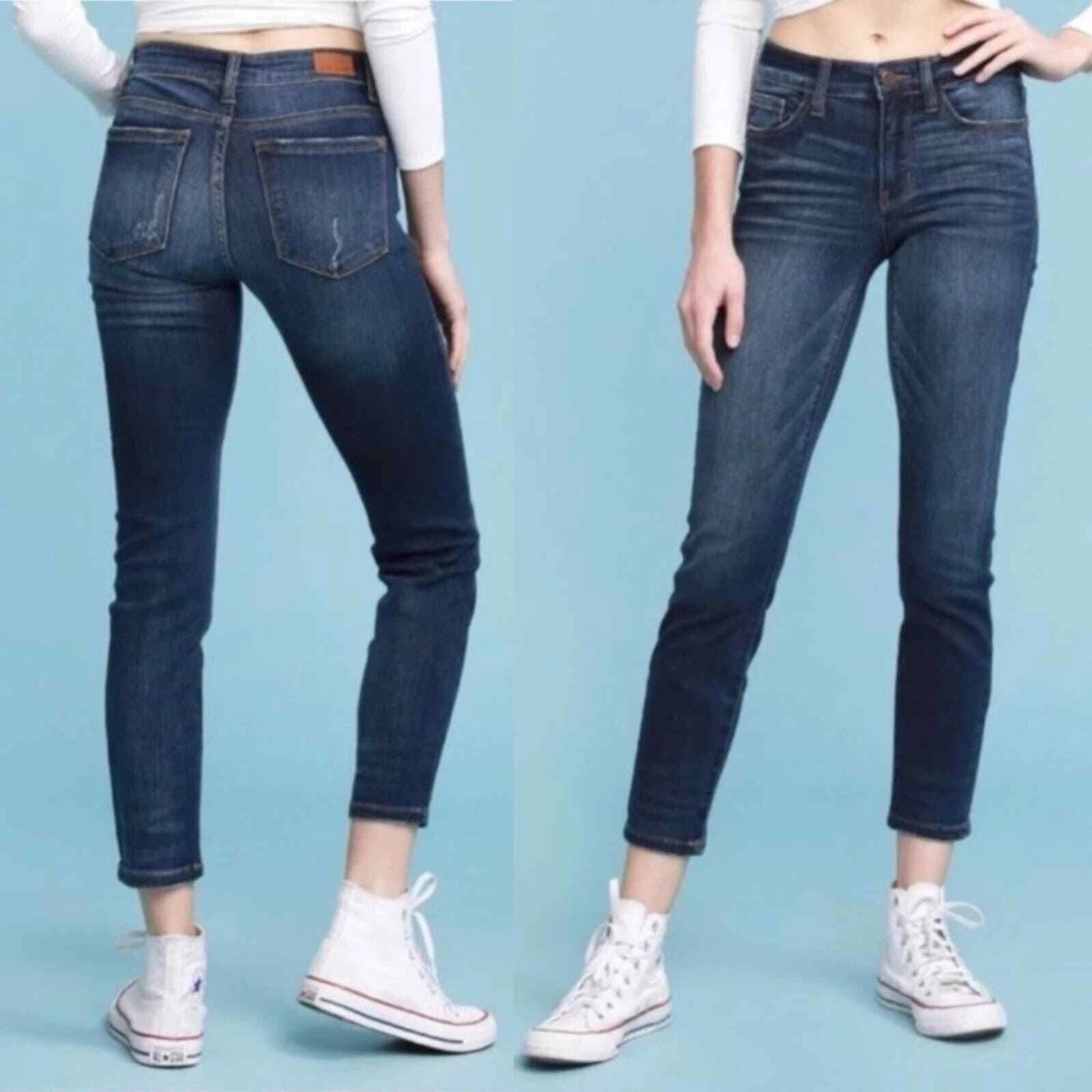 Judy Blue Judy Blue Relaxed Fit Denim Skinny Cropped Jeans Blue 9 / 29 Size 29" - 1 Thumbnail