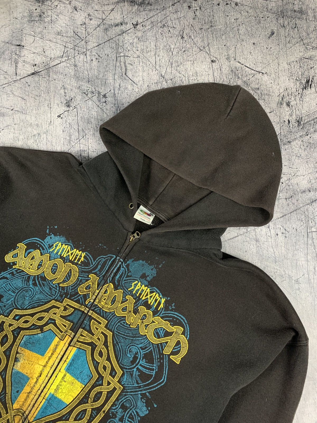 Band Tees Vintage Y2K Amon Amarth Full Zip Rock Band Hoodie AOP Print Size US XXL / EU 58 / 5 - 2 Thumbnail