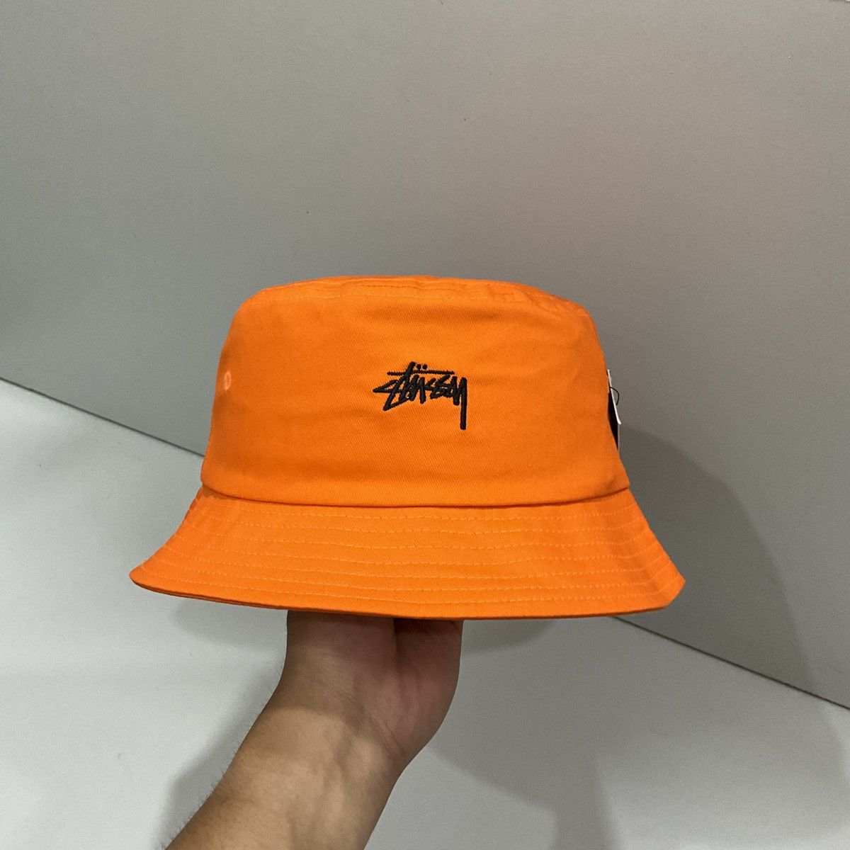 Stussy Stussy bucket hat orange Size ONE SIZE - 1 Thumbnail
