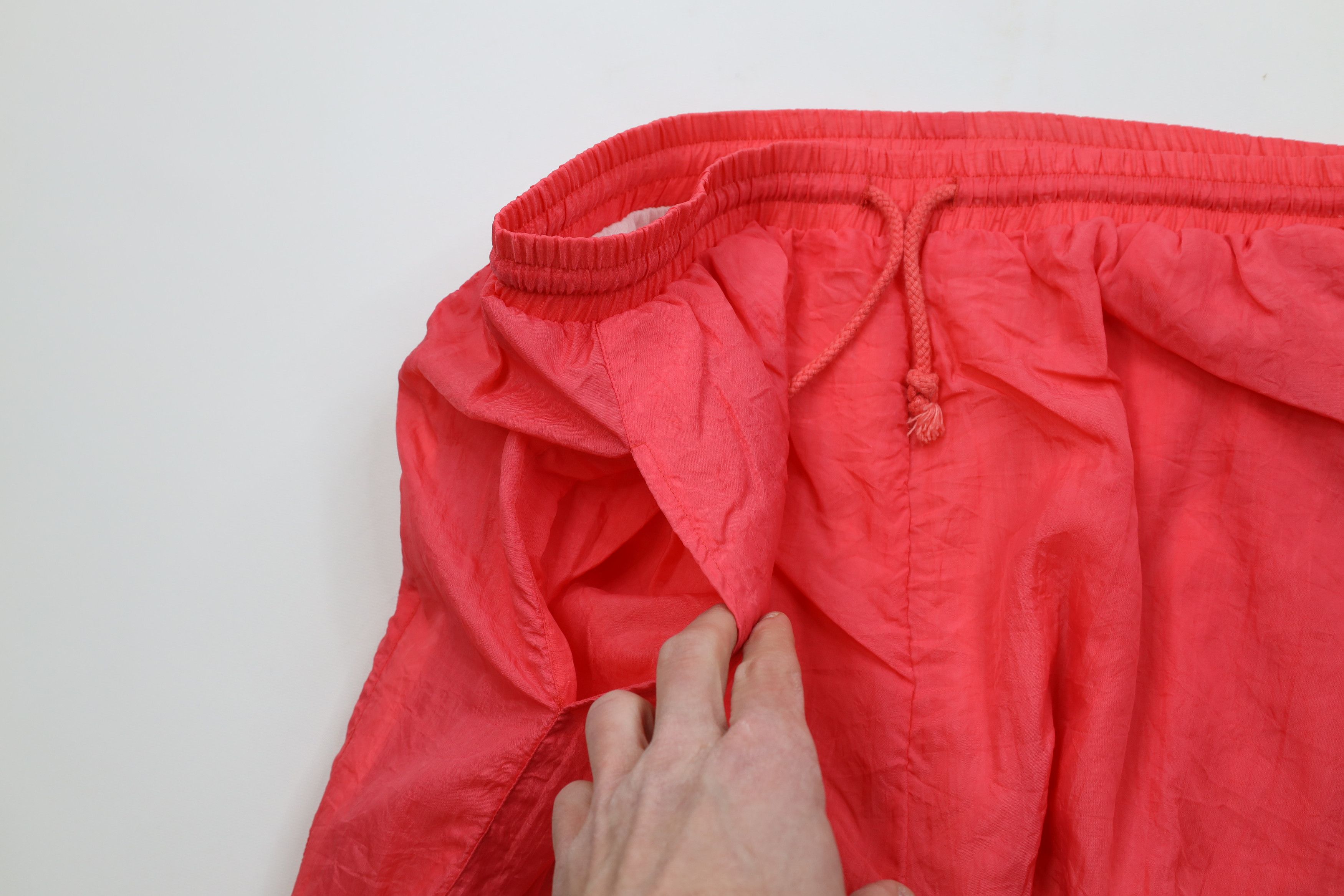 Vintage Vintage 90s Streetwear Lined Windbreaker Joggers Pants Pink Size 32" / US 10 / IT 46 - 6 Thumbnail