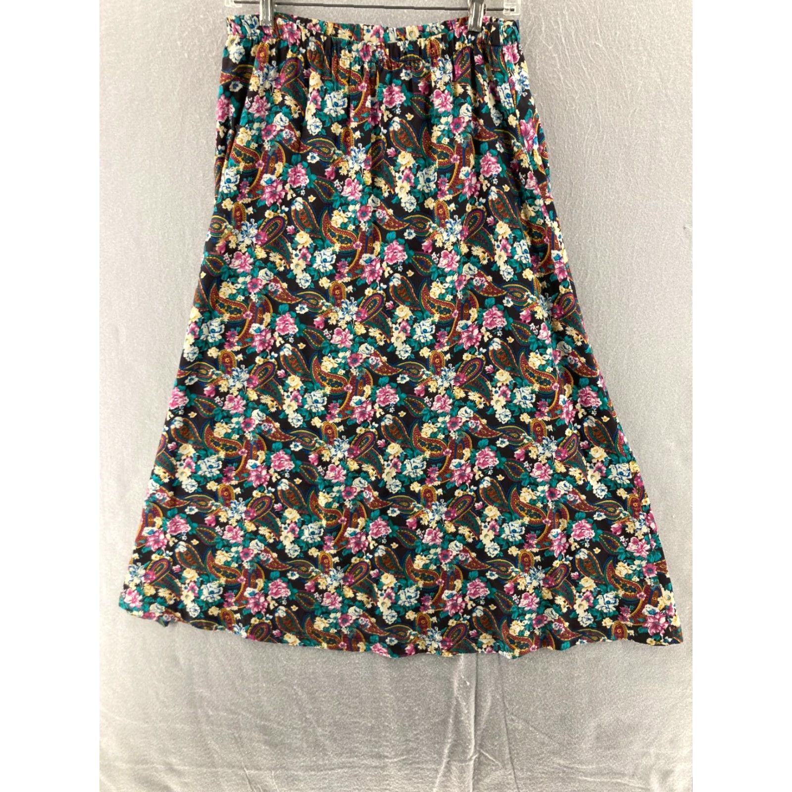 Vintage VINTAGE Brittany Nicole Skirt Womens Medium Rayon Blend Floral Paisley USA Made Size 32" / US 10 / IT 46 - 5 Thumbnail