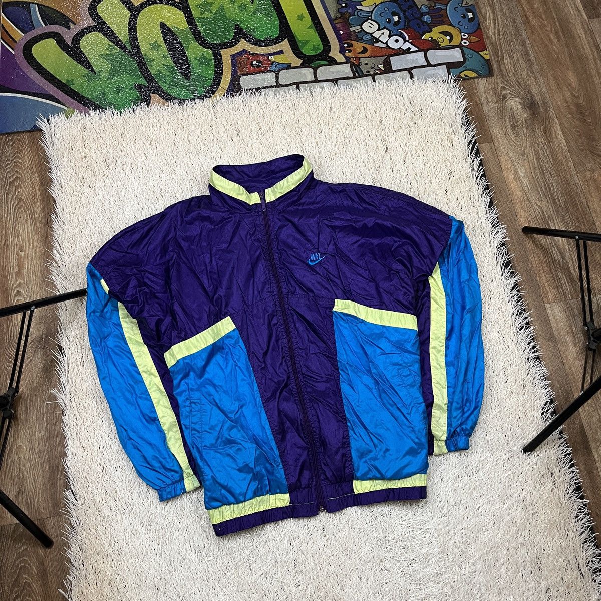 90s Nike Jordan Aqua jacket ヴィンテージ Nike Jordan Brand × Nike × Vintage RARE Vintage 90s Nike JORDAN Aqua 8